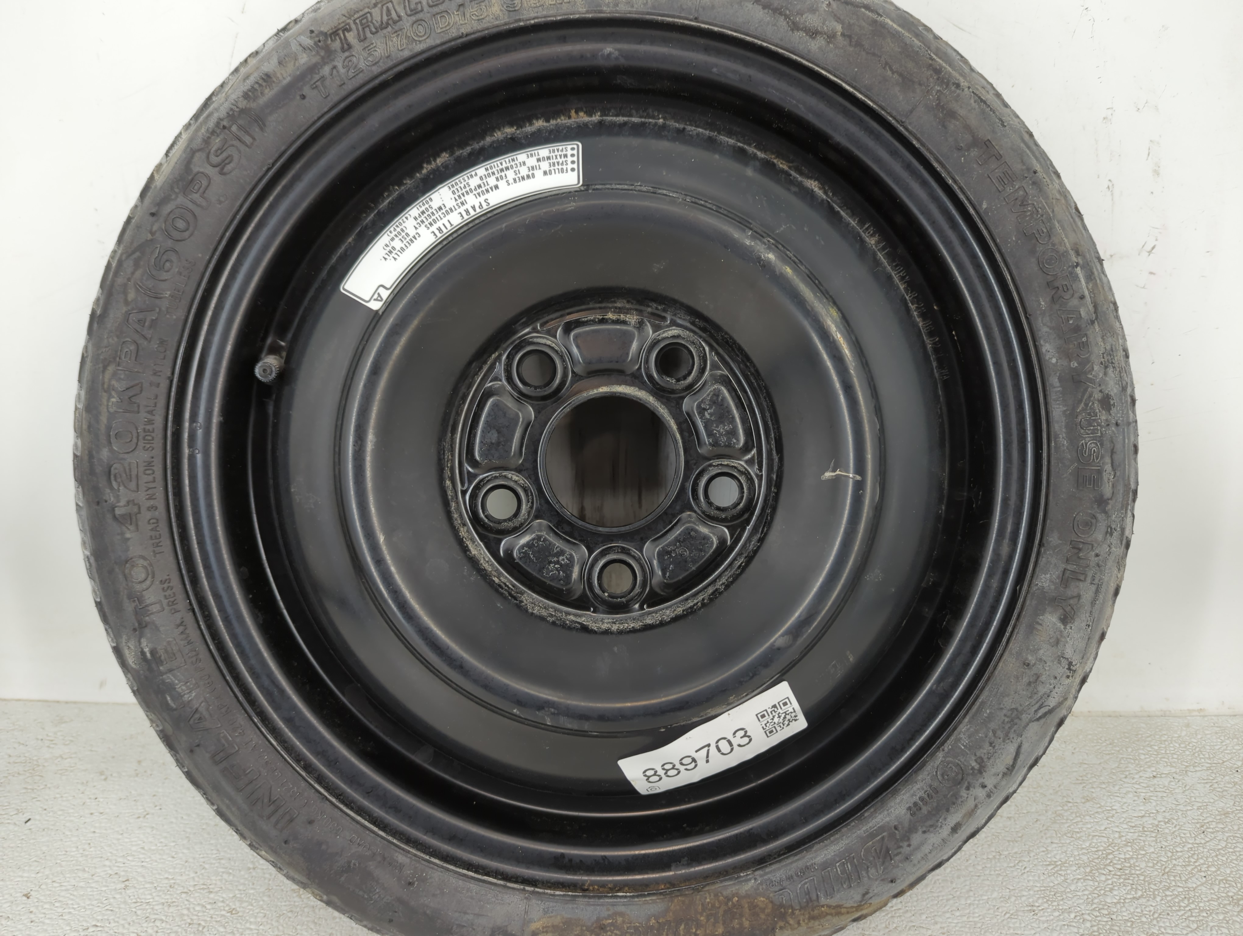2006-2015 Hyundai Tucson Spare Donut Tire Wheel Rim Oem 889703 - Oemusedautoparts1.com