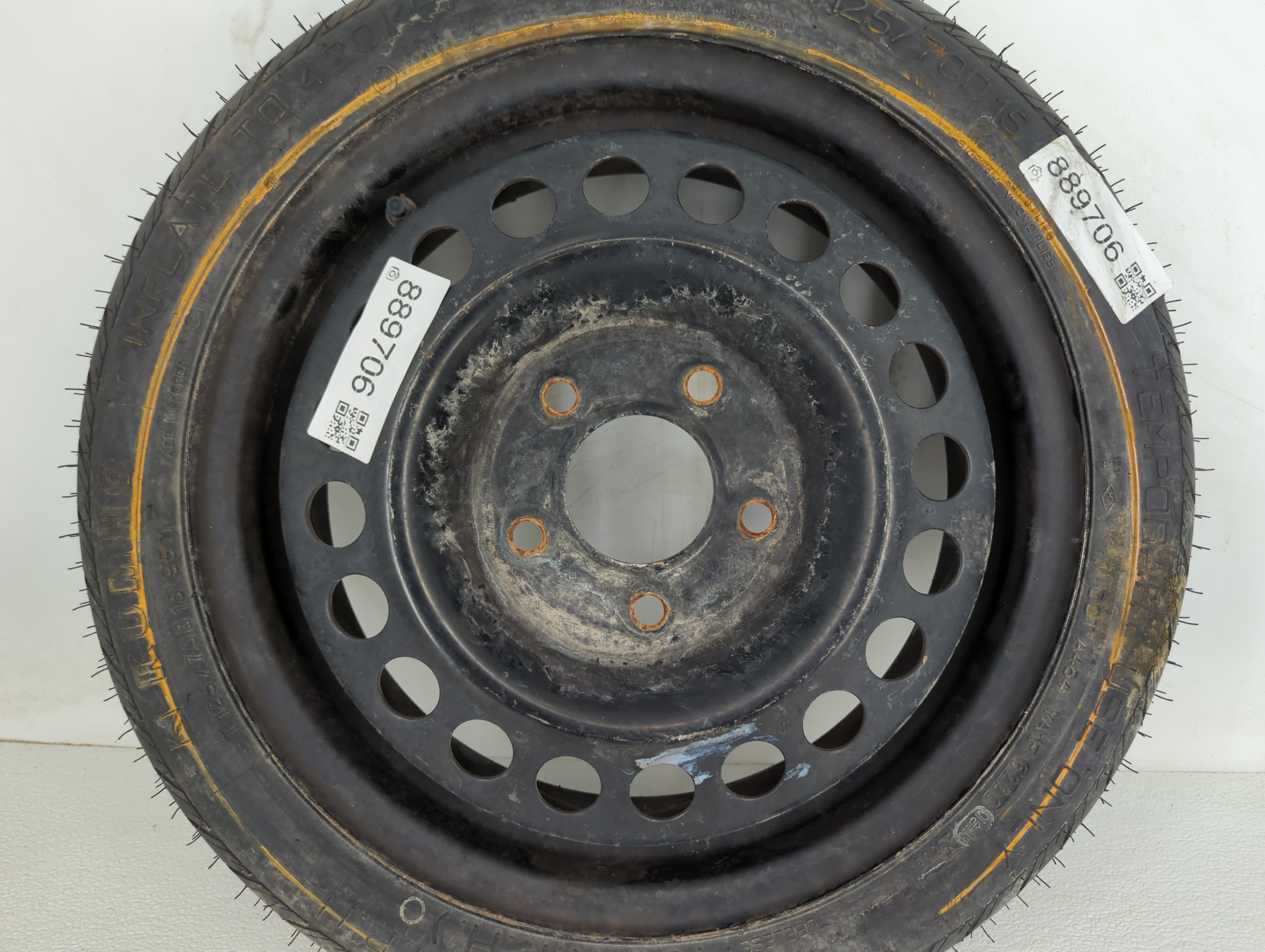 2006-2011 Honda Civic Spare Donut Tire Wheel Rim Oem 889706 - Oemusedautoparts1.com