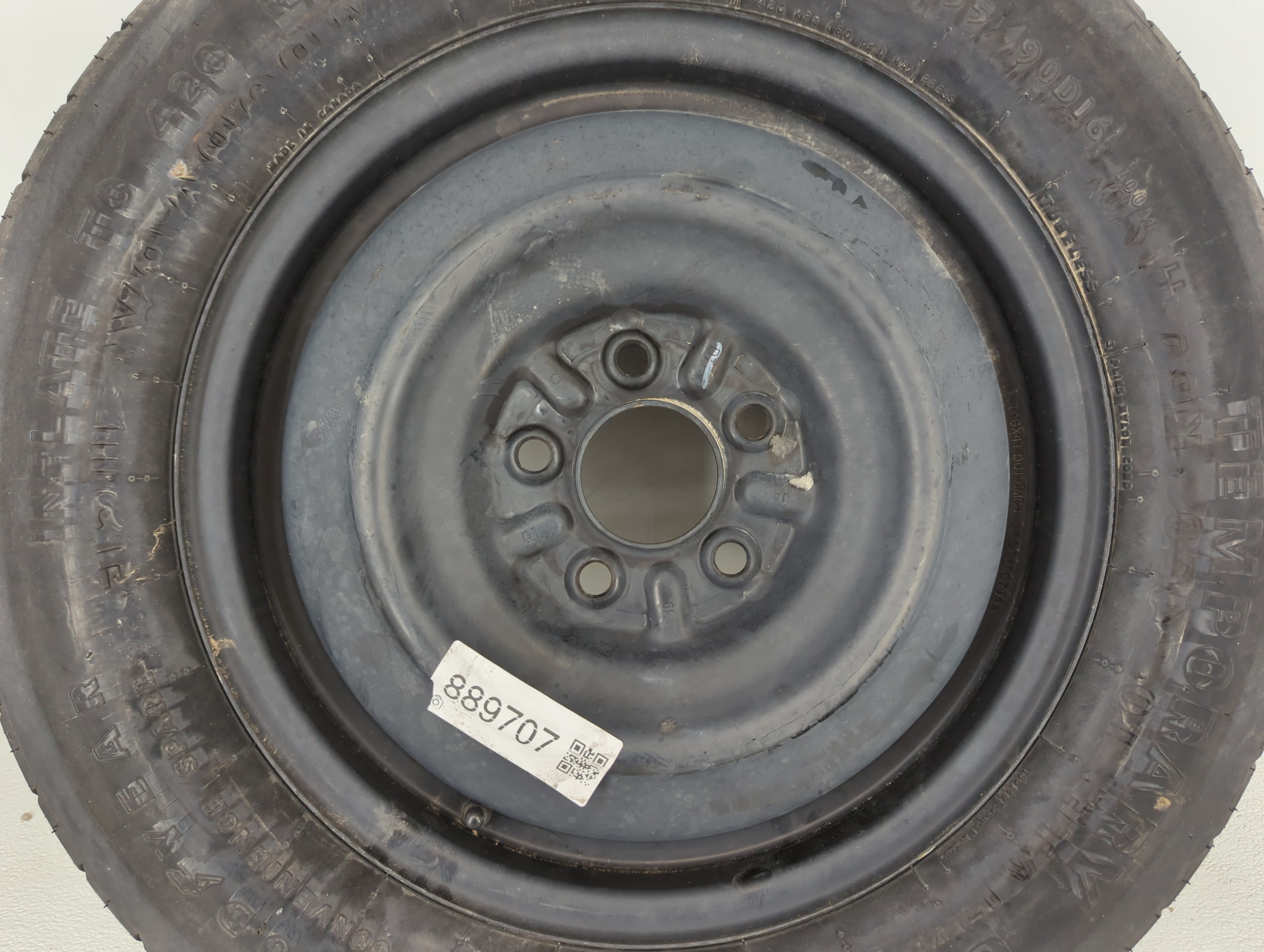 Picture of 2003-2020 Mitsubishi Outlander Spare Donut Tire Wheel Rim Oem 889707