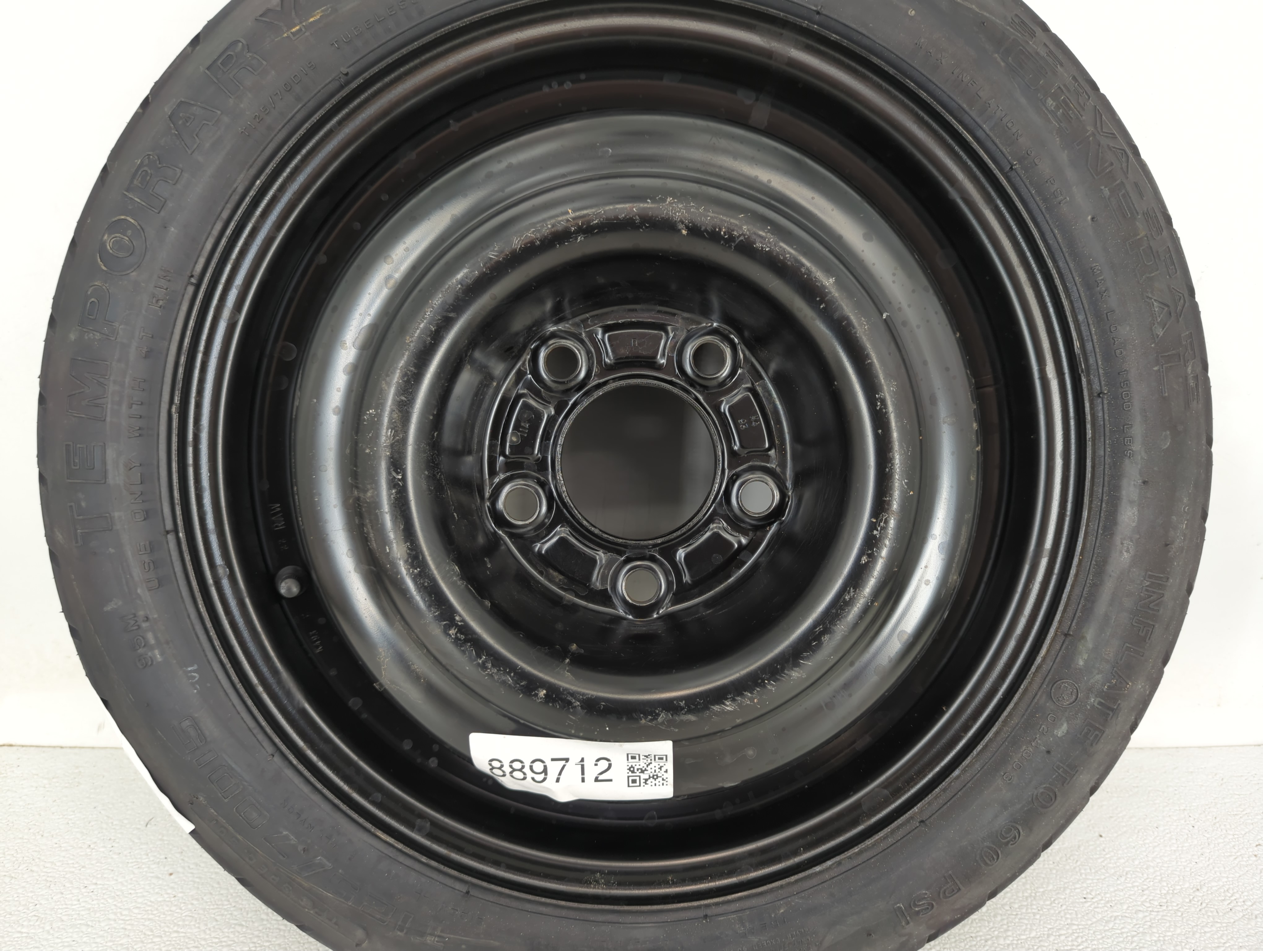 2006-2011 Honda Civic Spare Donut Tire Wheel Rim Oem 889712 - Oemusedautoparts1.com