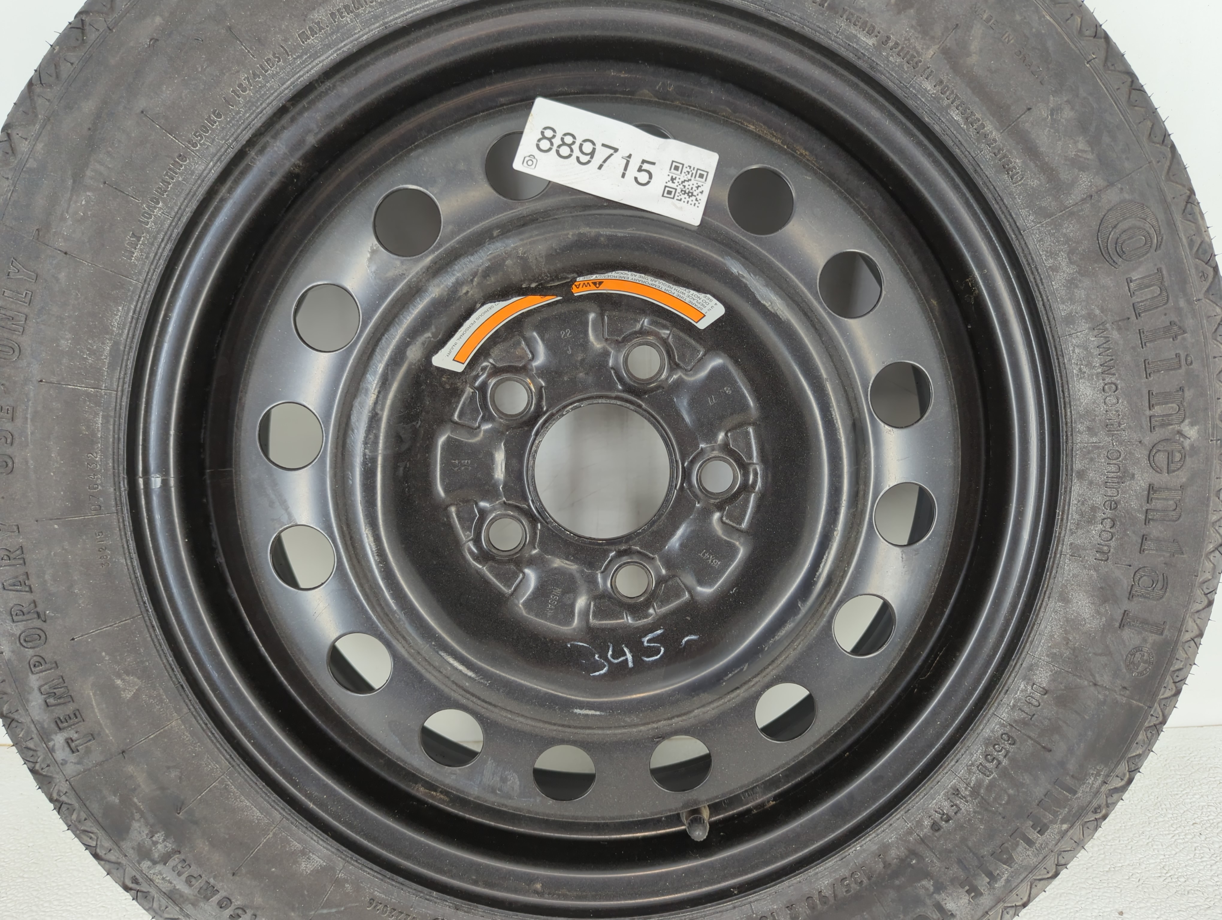 2017-2022 Subaru Impreza Spare Donut Tire Wheel Rim Oem 889715 - Oemusedautoparts1.com