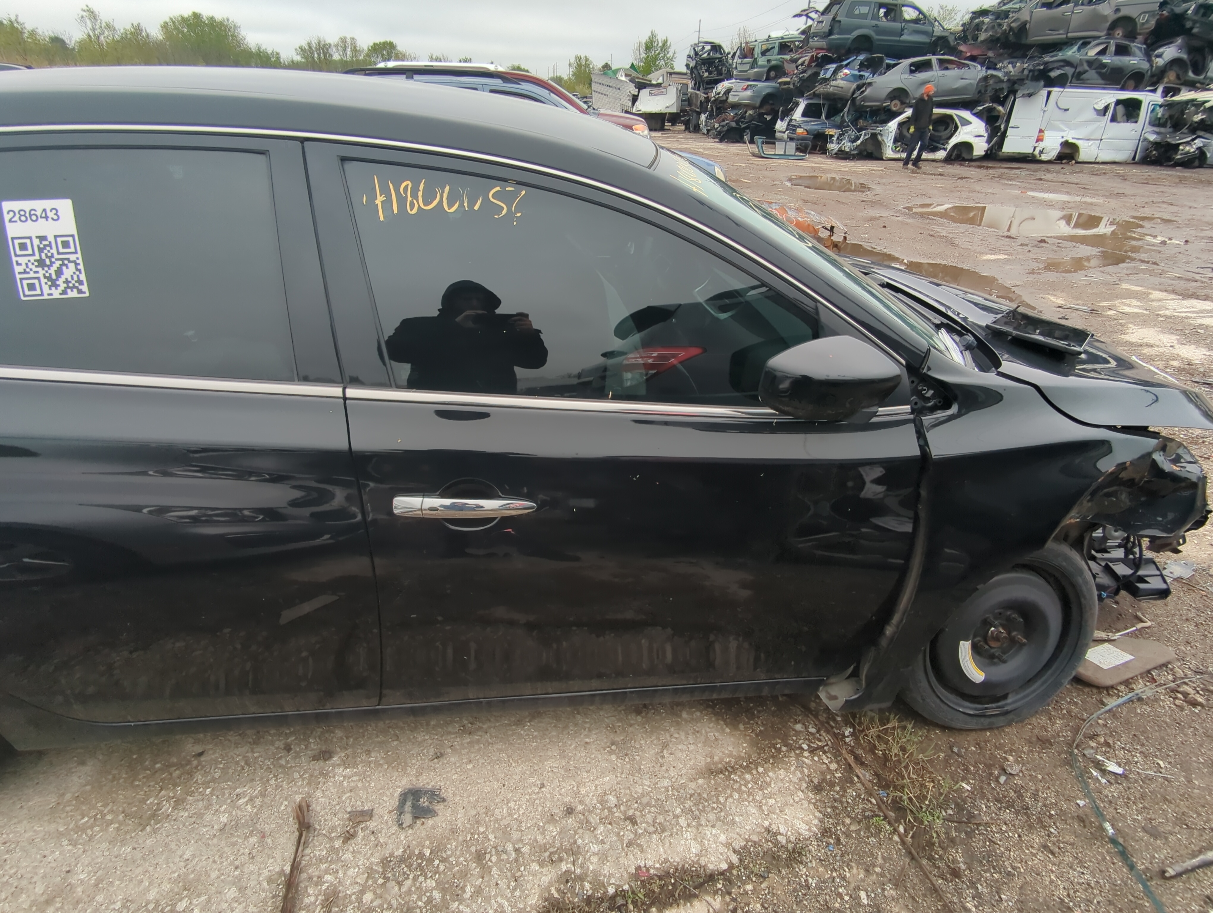 2013-2019 Nissan Sentra Passenger Front Door Oem 890273 - Oemusedautoparts1.com