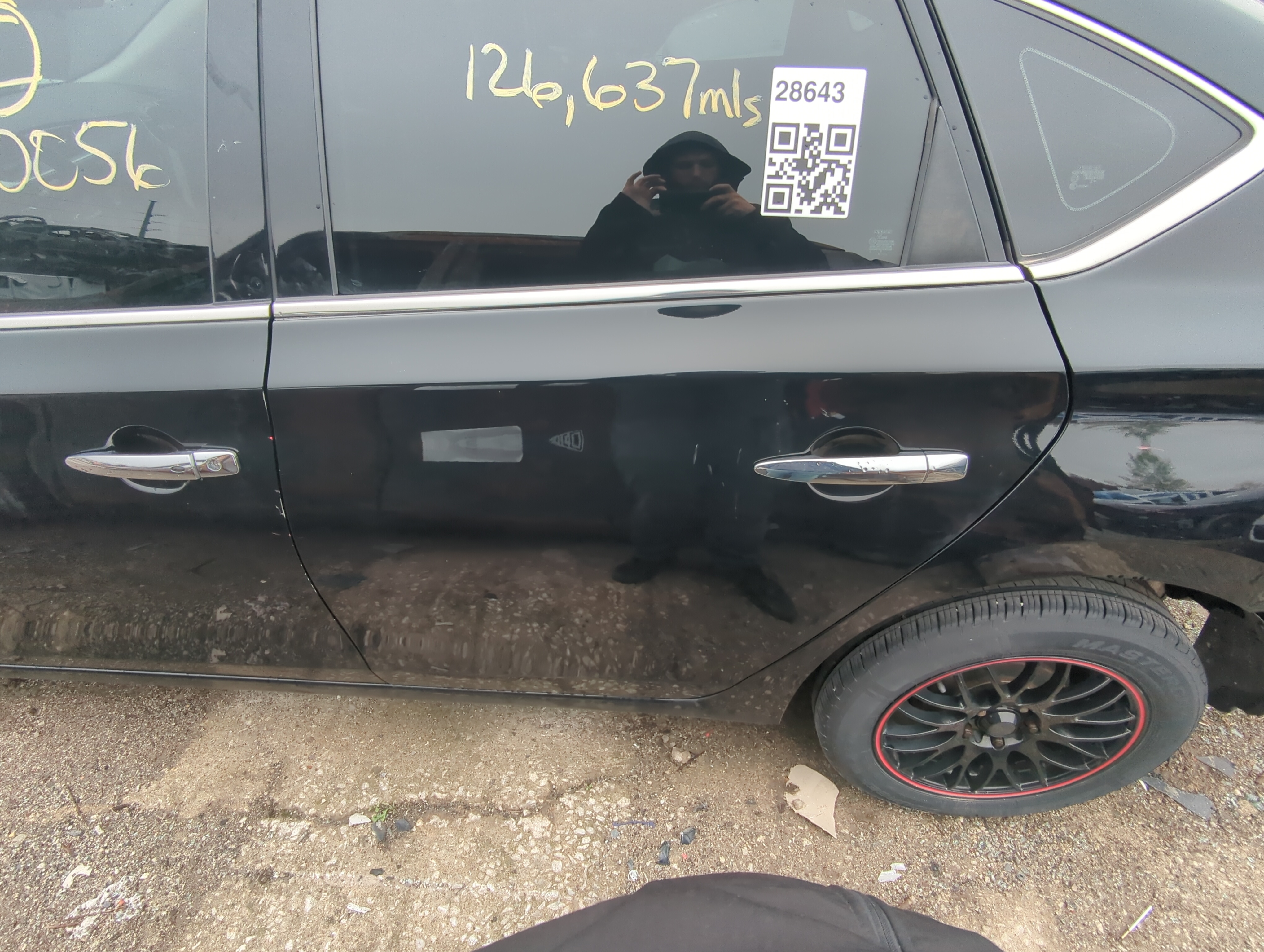 2013-2019 Nissan Sentra Driver Rear Door Oem 890296 - Oemusedautoparts1.com