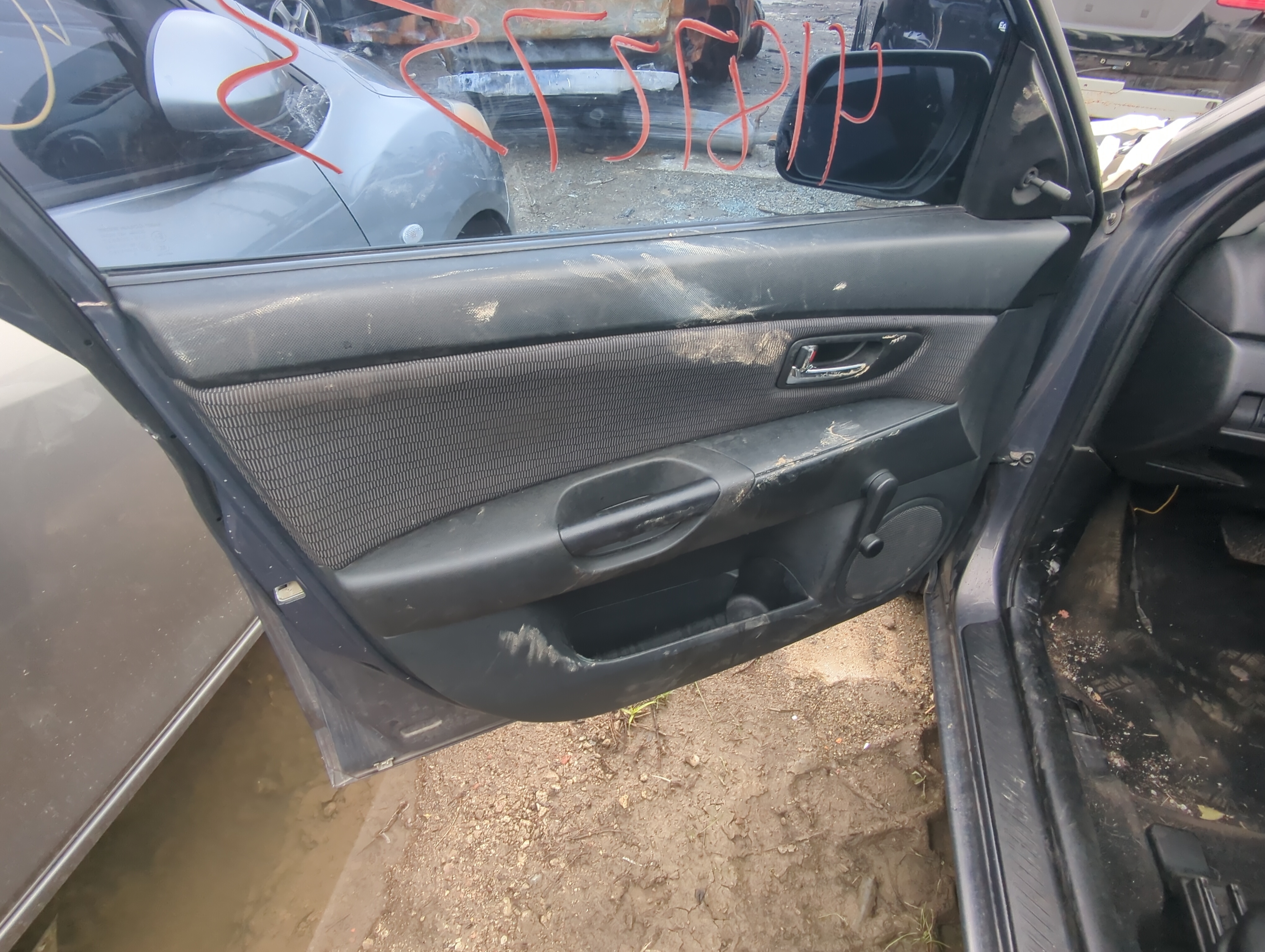 Picture of 2009 Mazda 3 Front Left Driver Interior Door Panel Trim 890474