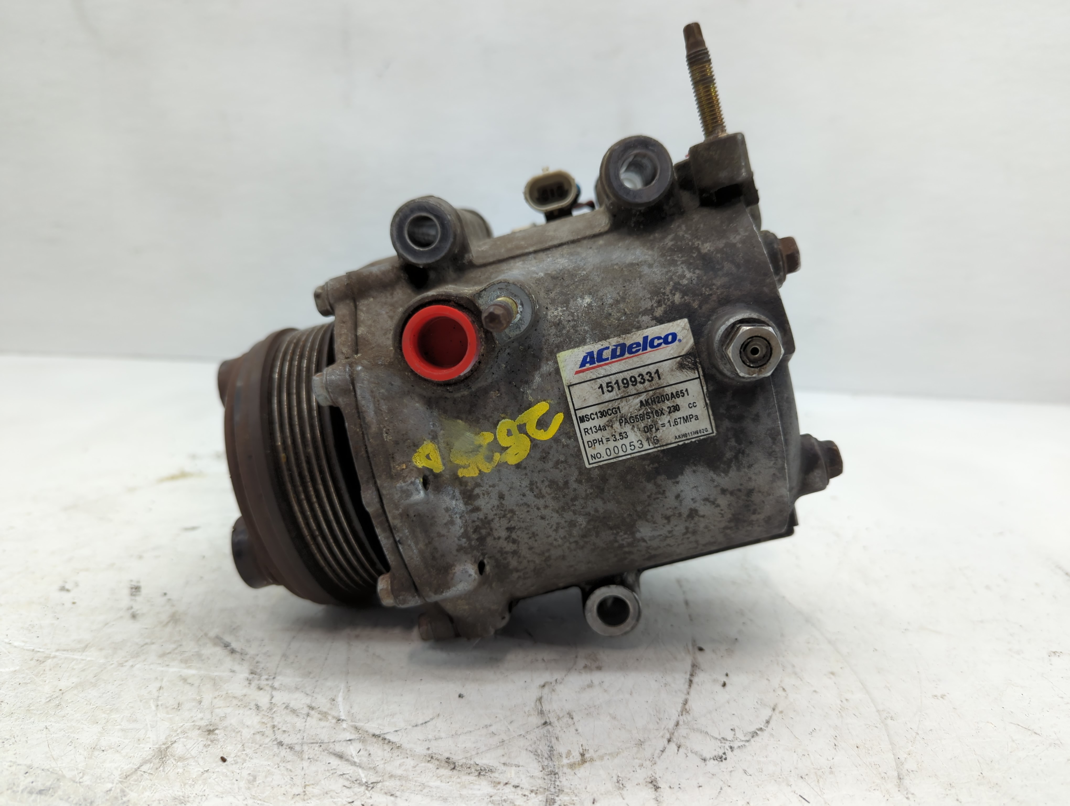 2005-2006 Pontiac Montana Air Conditioning A/c Ac Compressor Oem 890799 - Oemusedautoparts1.com