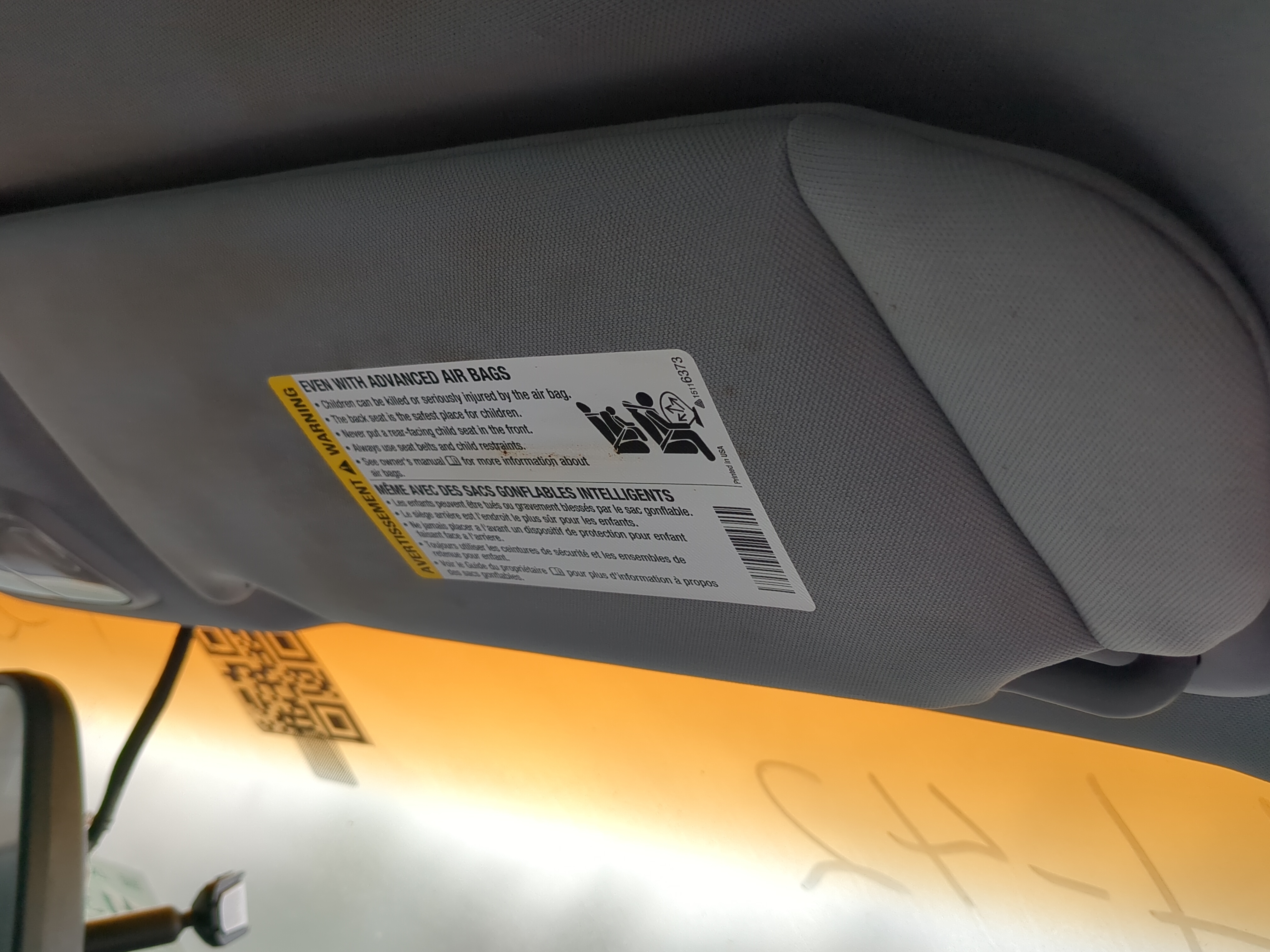 Picture of 2005-2009 Buick Lacrosse Passenger Sun Visor Mirror Right Sunvisor 893673