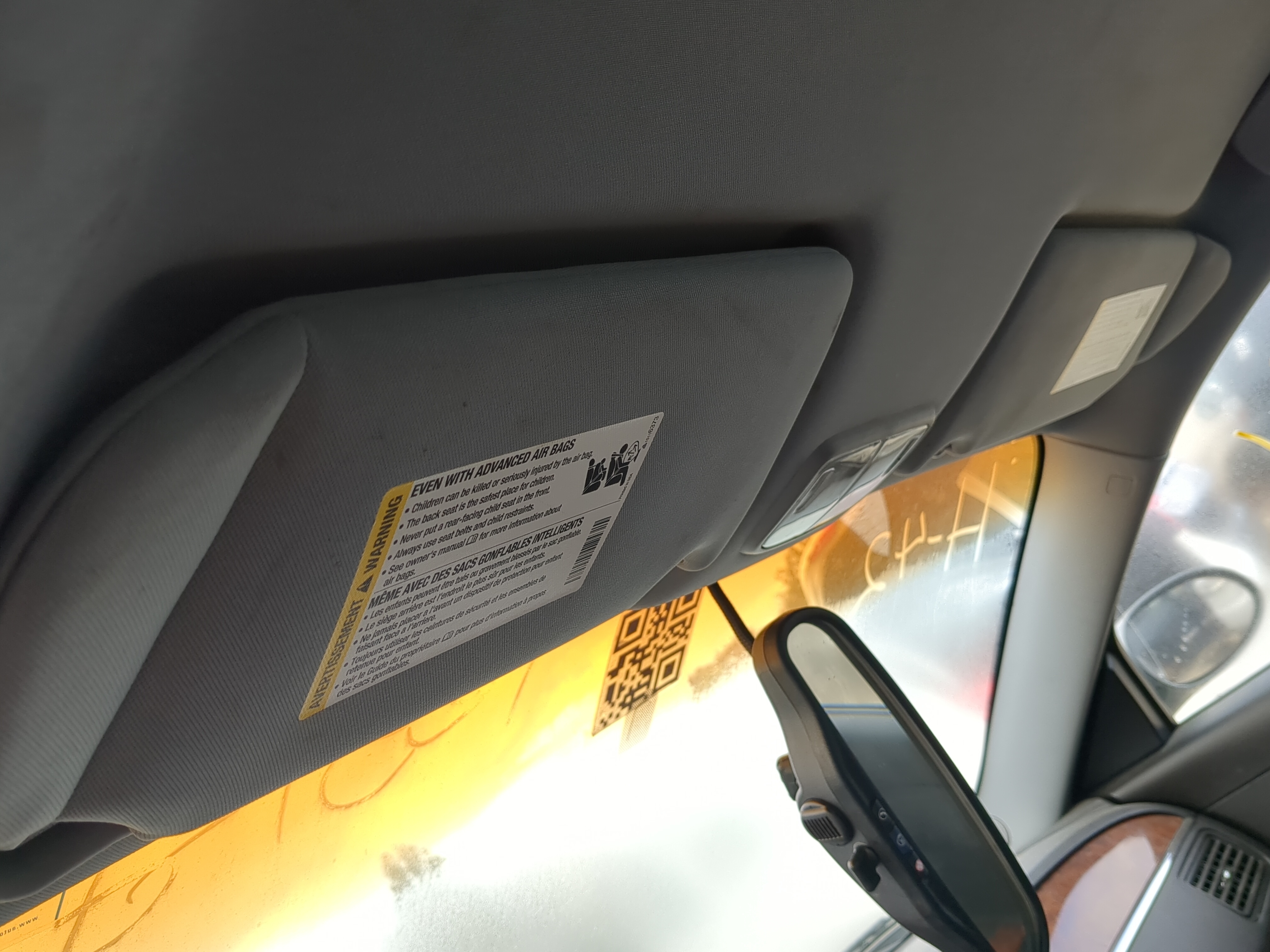 Picture of 2005-2009 Buick Lacrosse Driver Sun Visor Mirror Left Sunvisor 893746