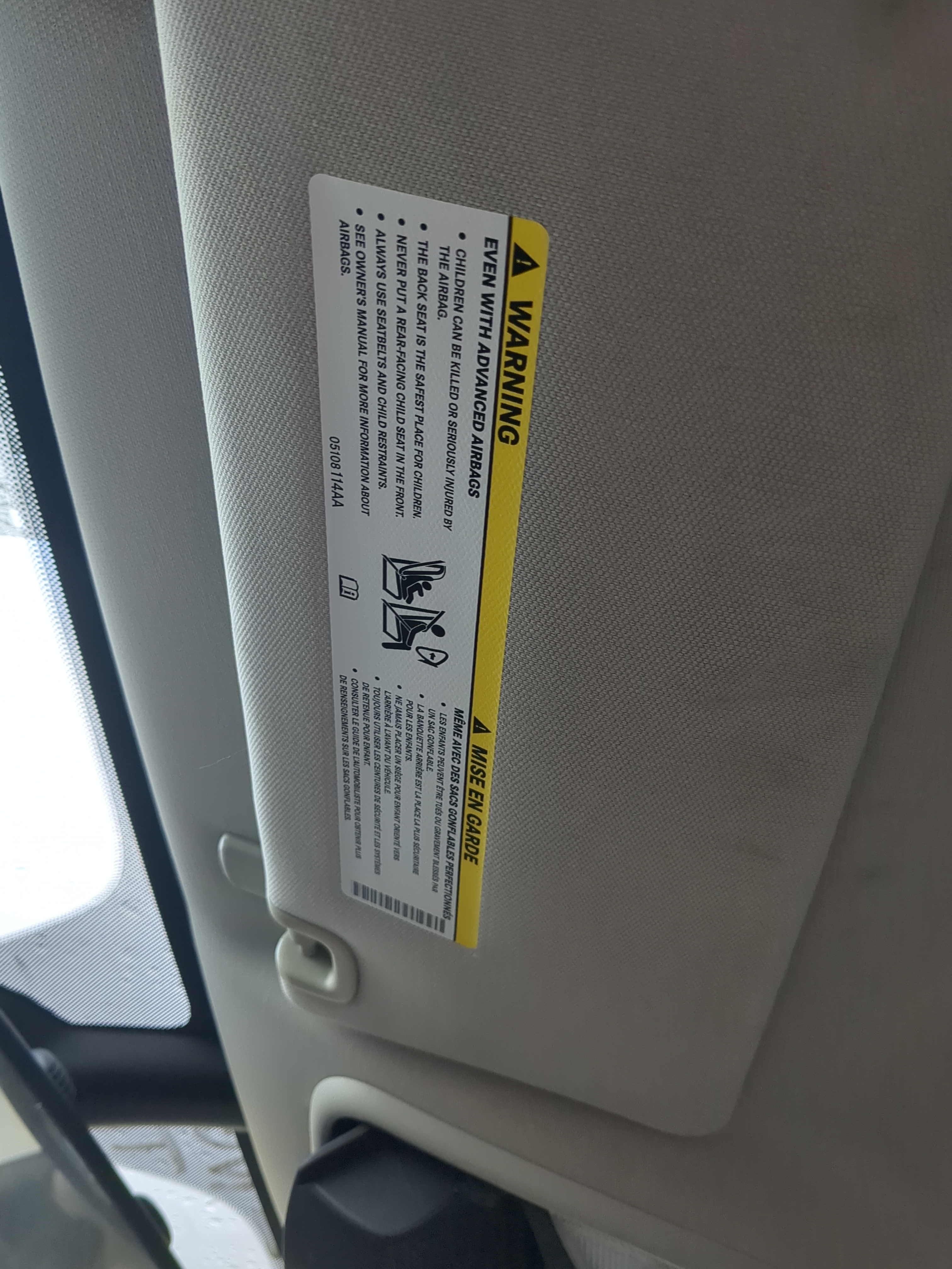 Picture of 2013-2016 Dodge Dart Driver Sun Visor Mirror Left Sunvisor 893984