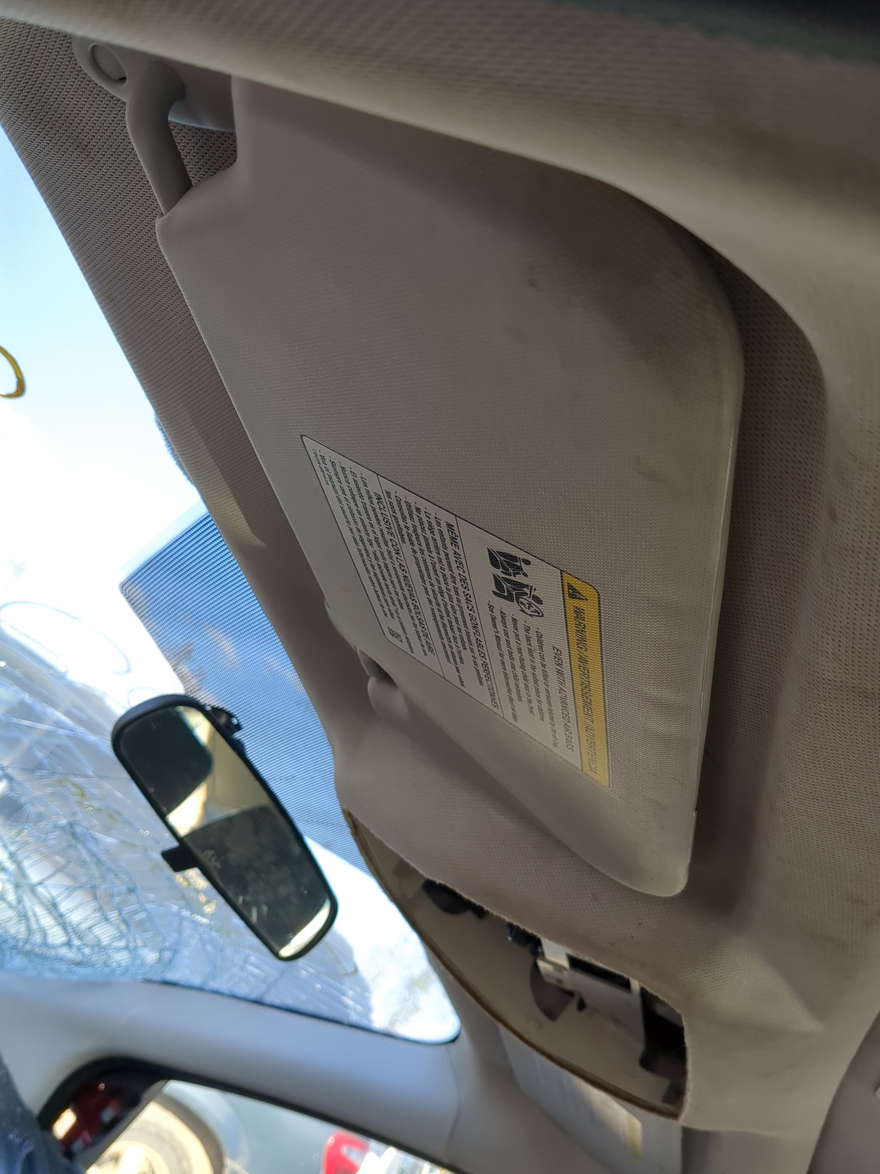 Picture of 2012-2013 Ford Focus Driver Sun Visor Mirror Left Sunvisor 894327