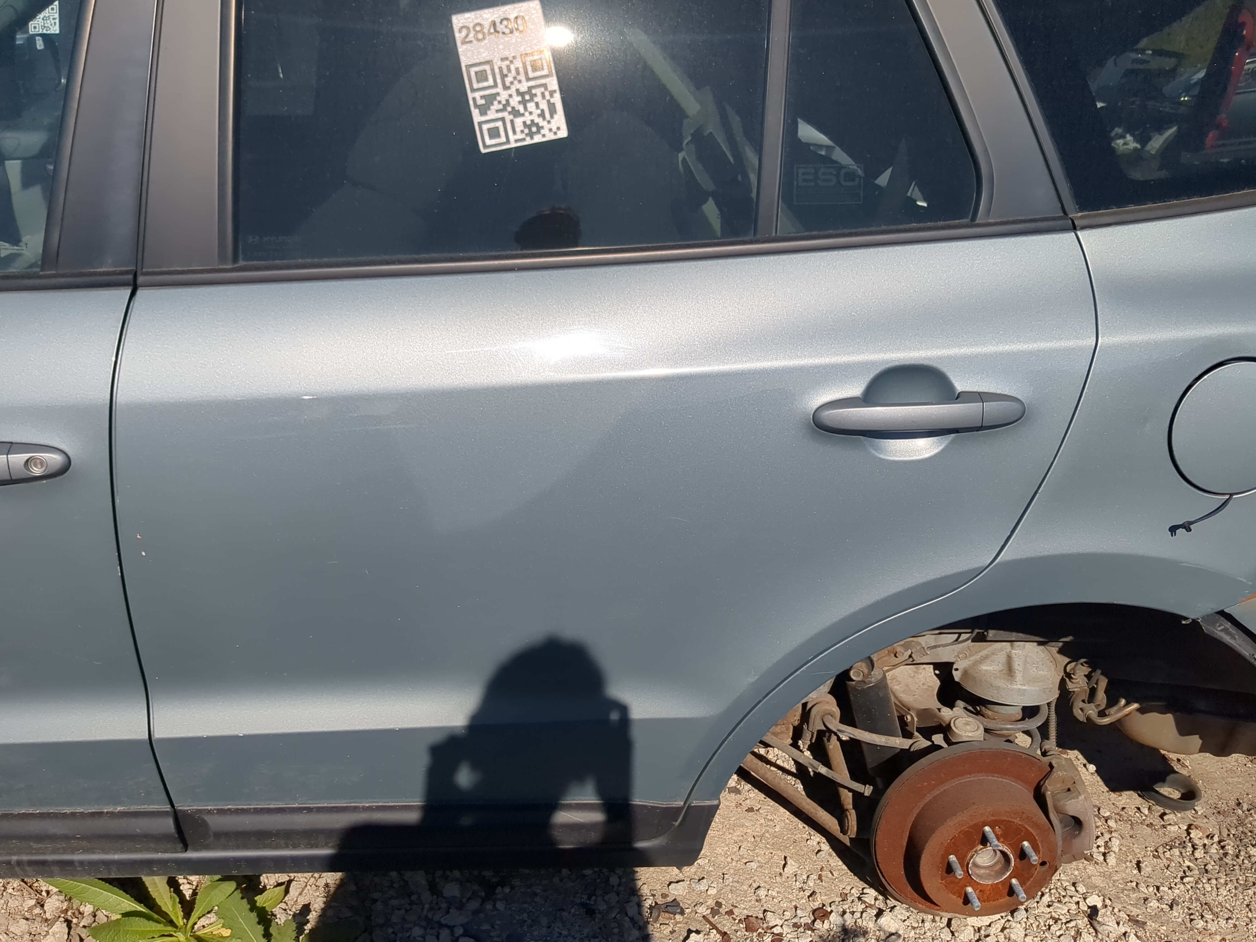 2007-2009 Hyundai Santa Fe Driver Rear Door Oem 894790 - Oemusedautoparts1.com