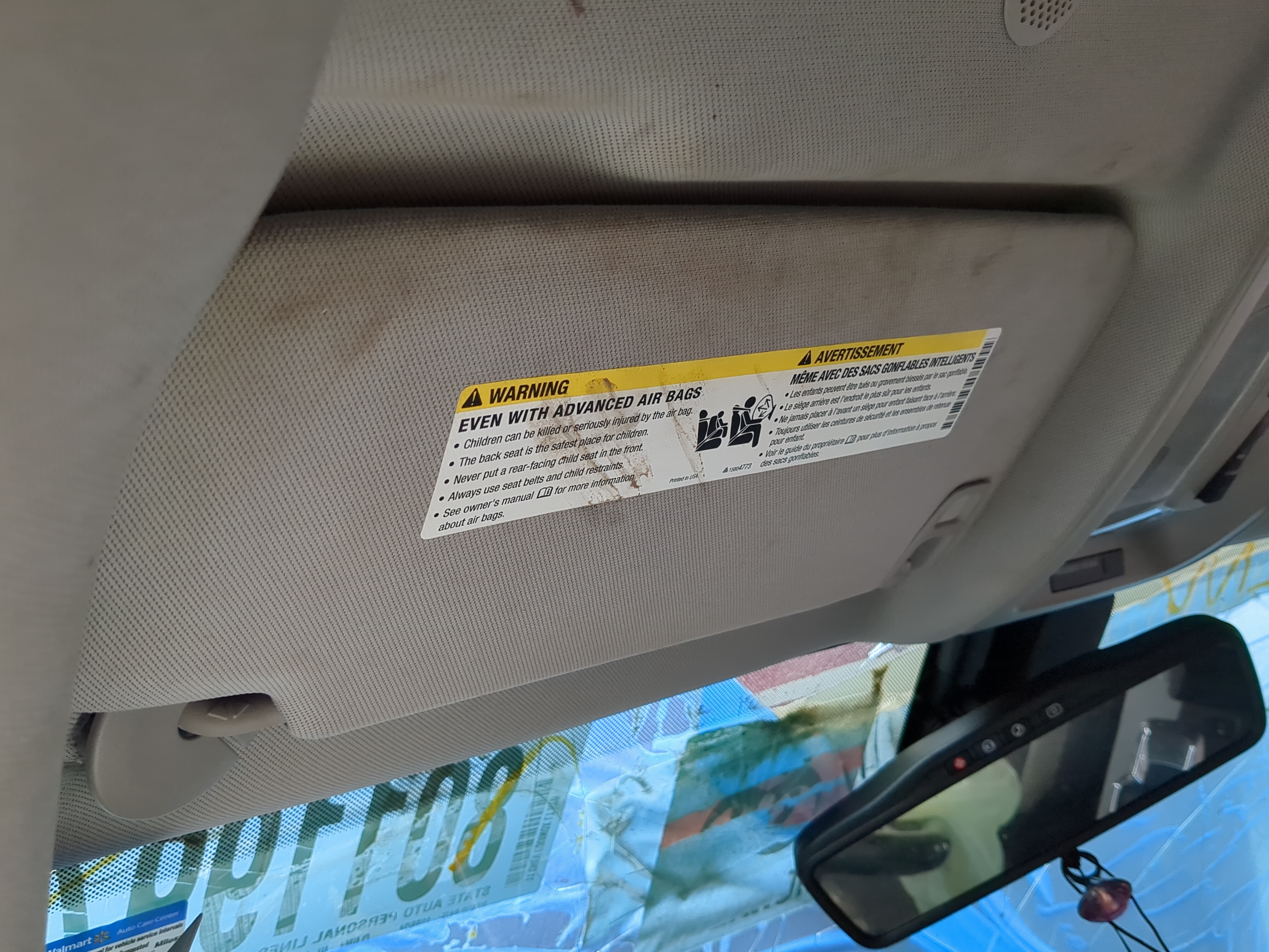 Picture of 2010-2017 Chevrolet Equinox Driver Sun Visor Mirror Left Sunvisor 895280