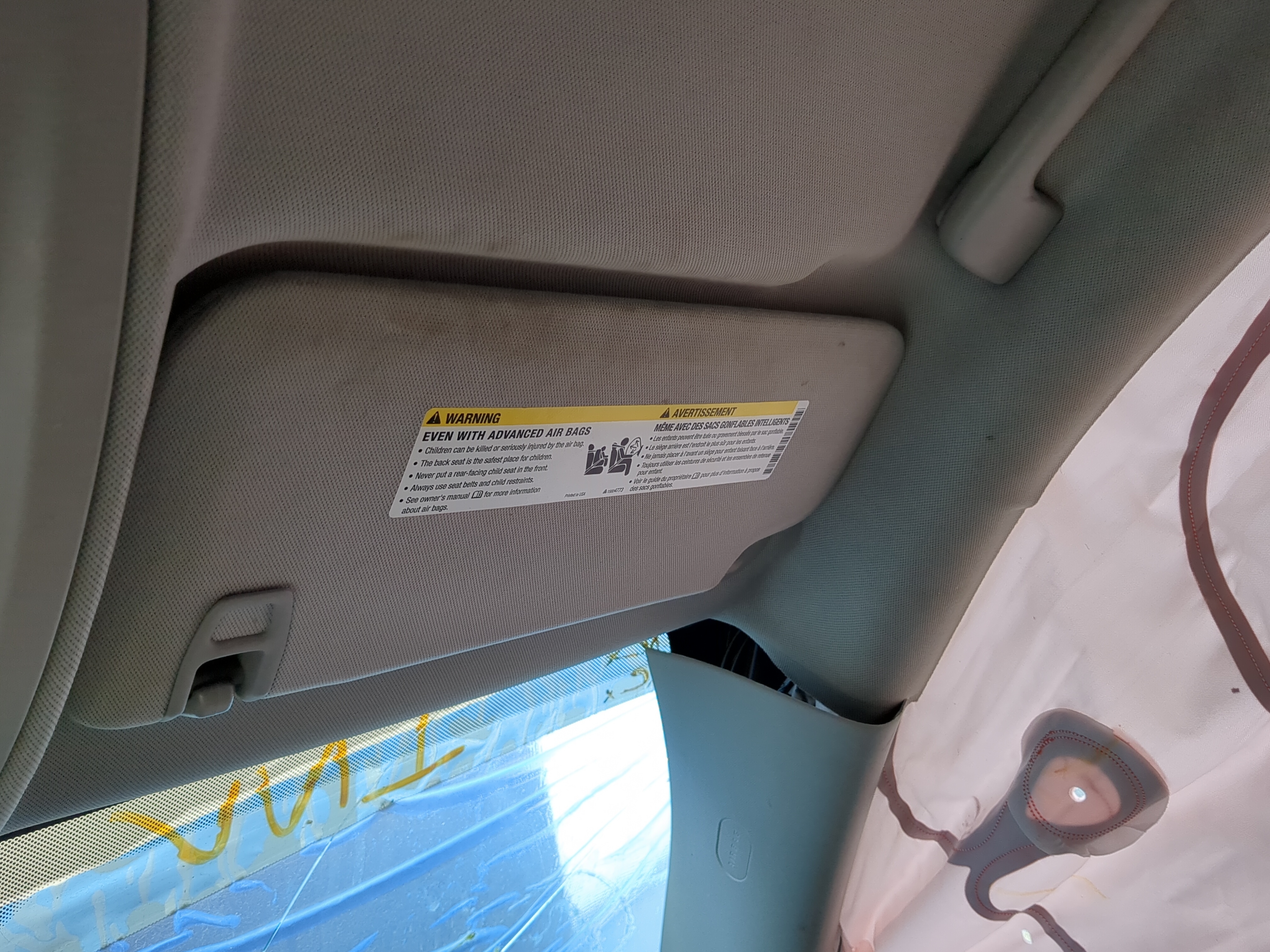 Picture of 2010-2017 Chevrolet Equinox Passenger Sun Visor Mirror Right Sunvisor 895281