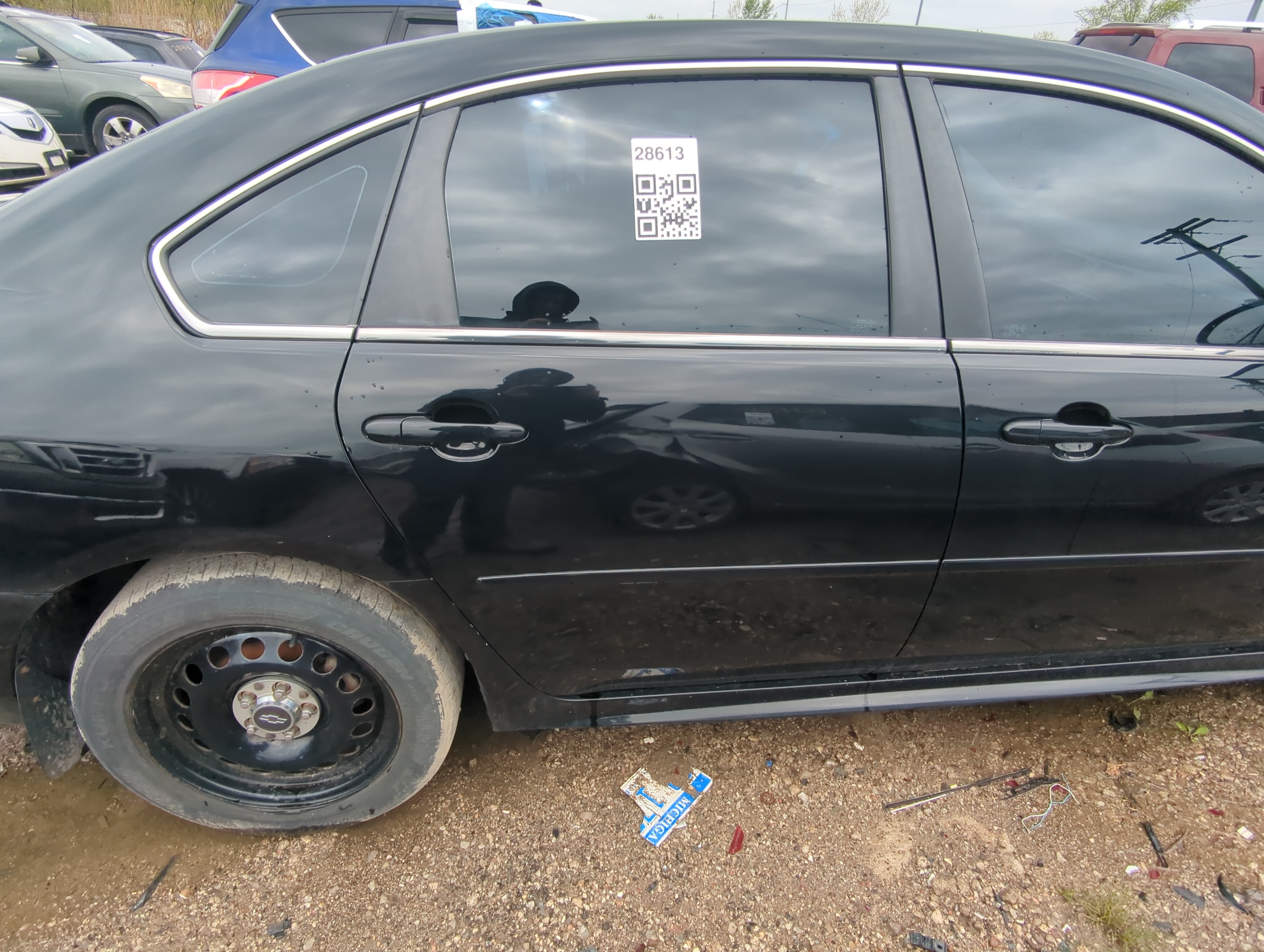 2008-2016 Chevrolet Impala Passenger Rear Door Oem 896917 - Oemusedautoparts1.com