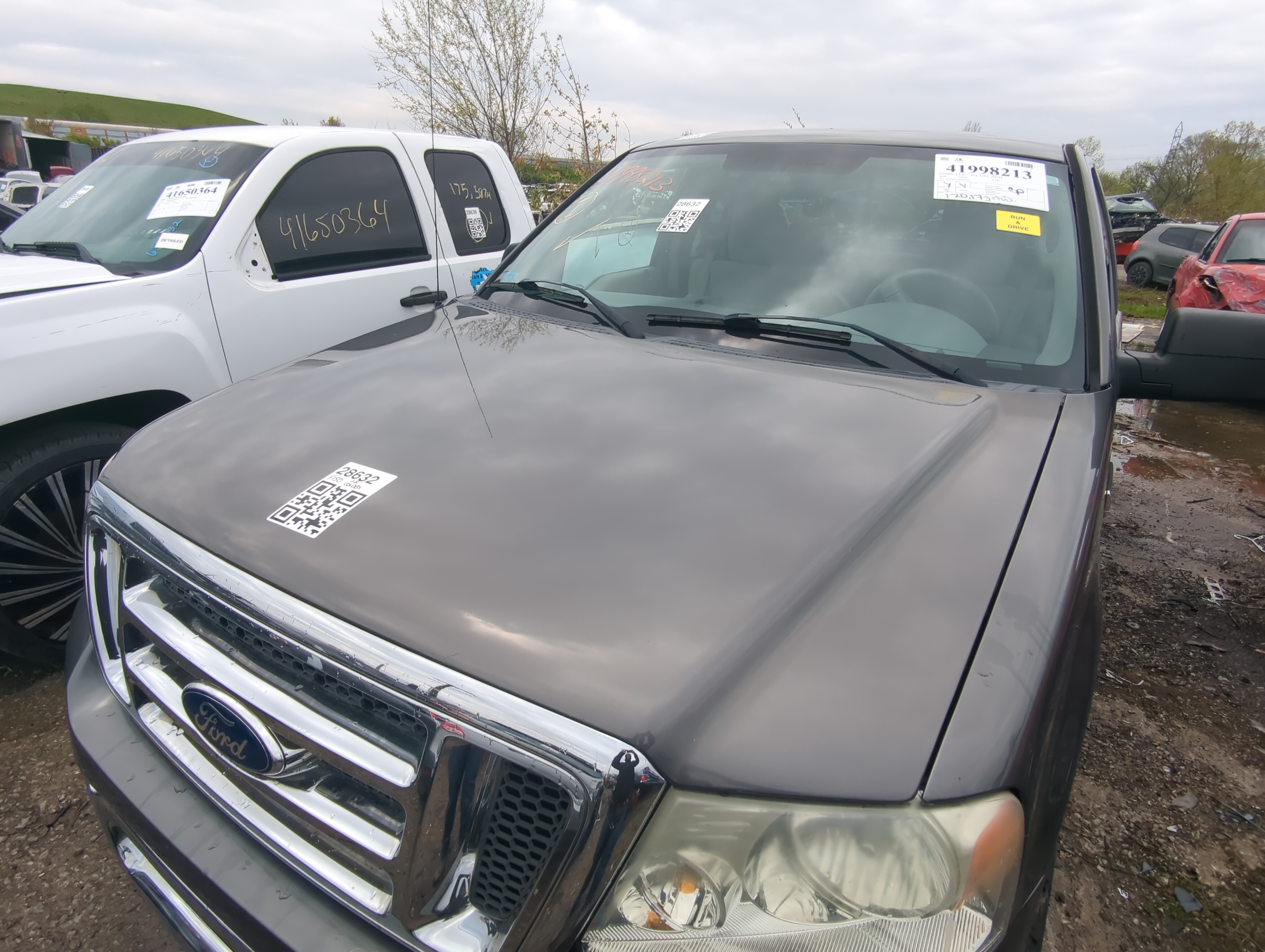 2004-2008 Ford F-150 Hood Oem 897068 - Oemusedautoparts1.com