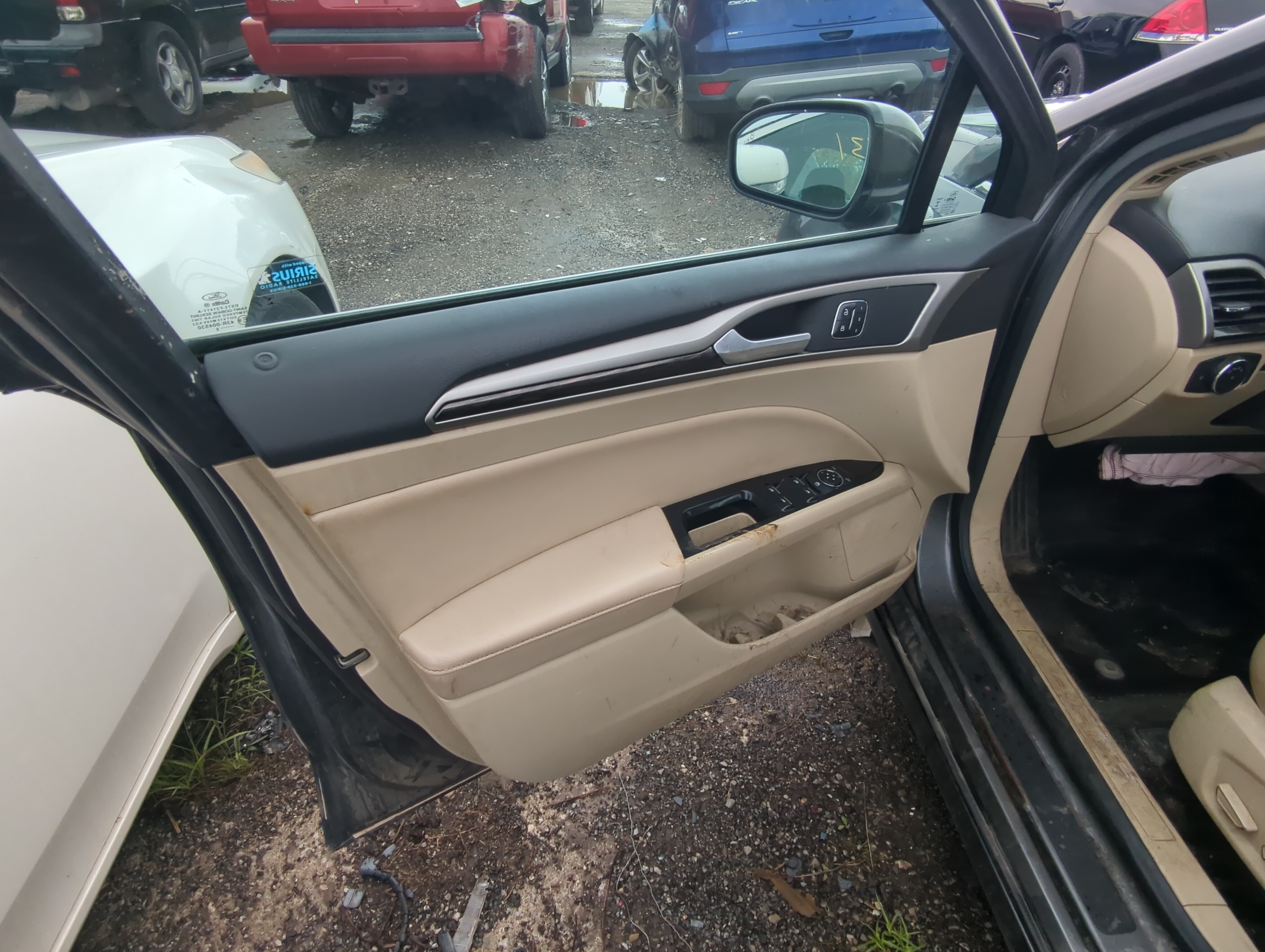 2016 Ford Fusion Front Left Driver Interior Door Panel Trim 897453 - Oemusedautoparts1.com