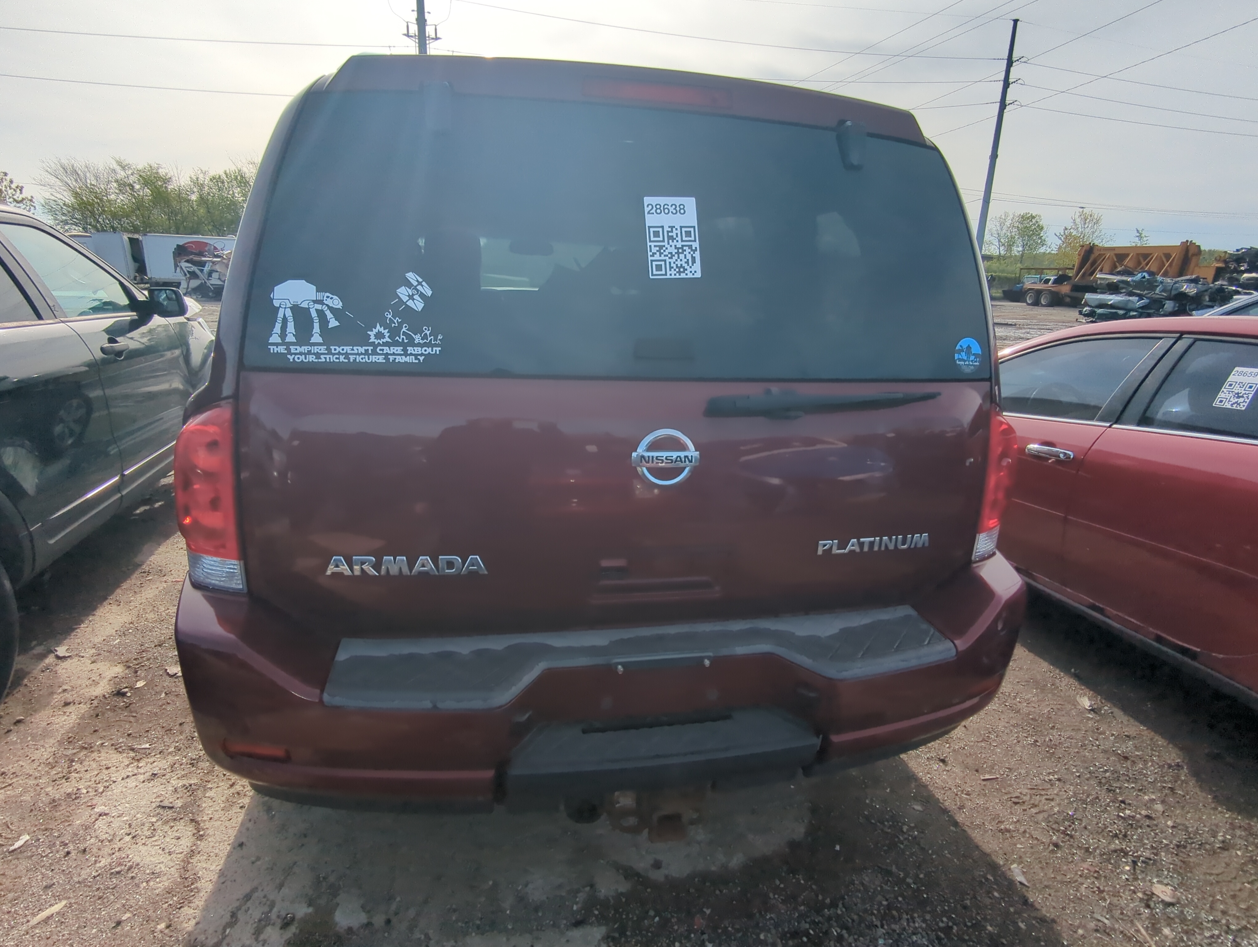 2005-2015 Nissan Armada Trunk/decklid/hatch/tailgate Oem 898388 - Oemusedautoparts1.com
