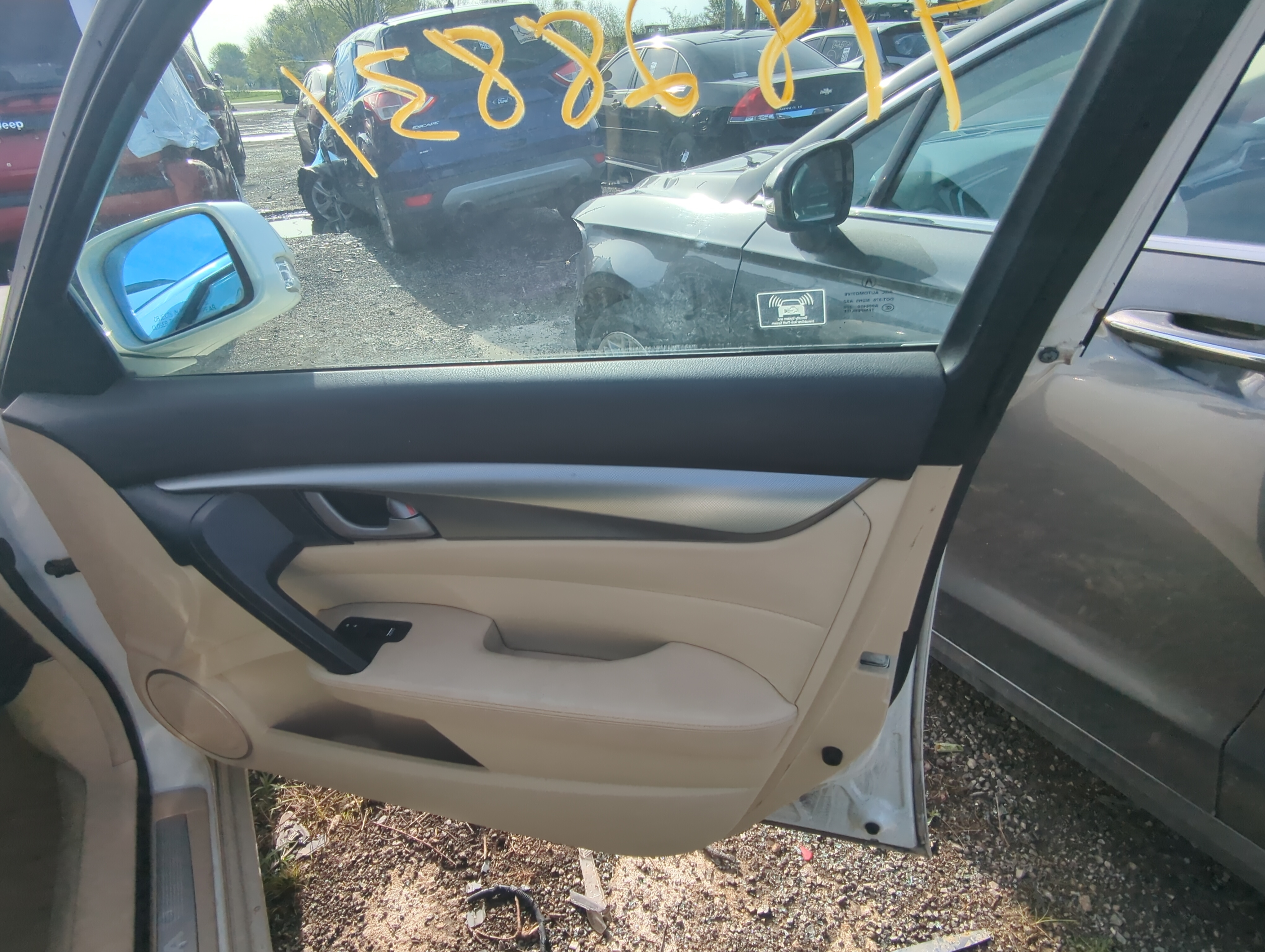 2010 Acura Tl Front Right Passenger Interior Door Panel Trim 898727 - Oemusedautoparts1.com