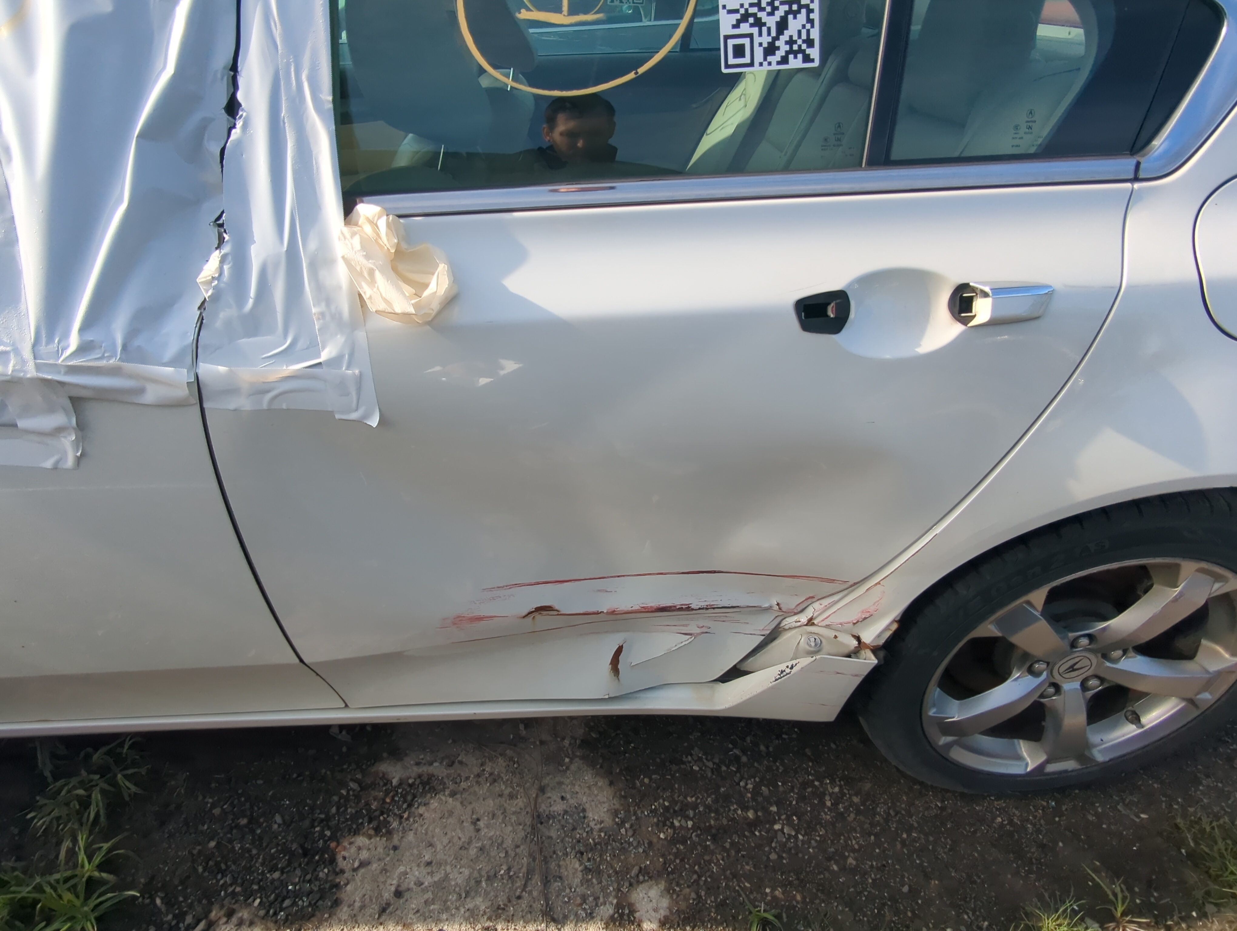 2009-2014 Acura Tl Driver Rear Door Oem 898753 - Oemusedautoparts1.com