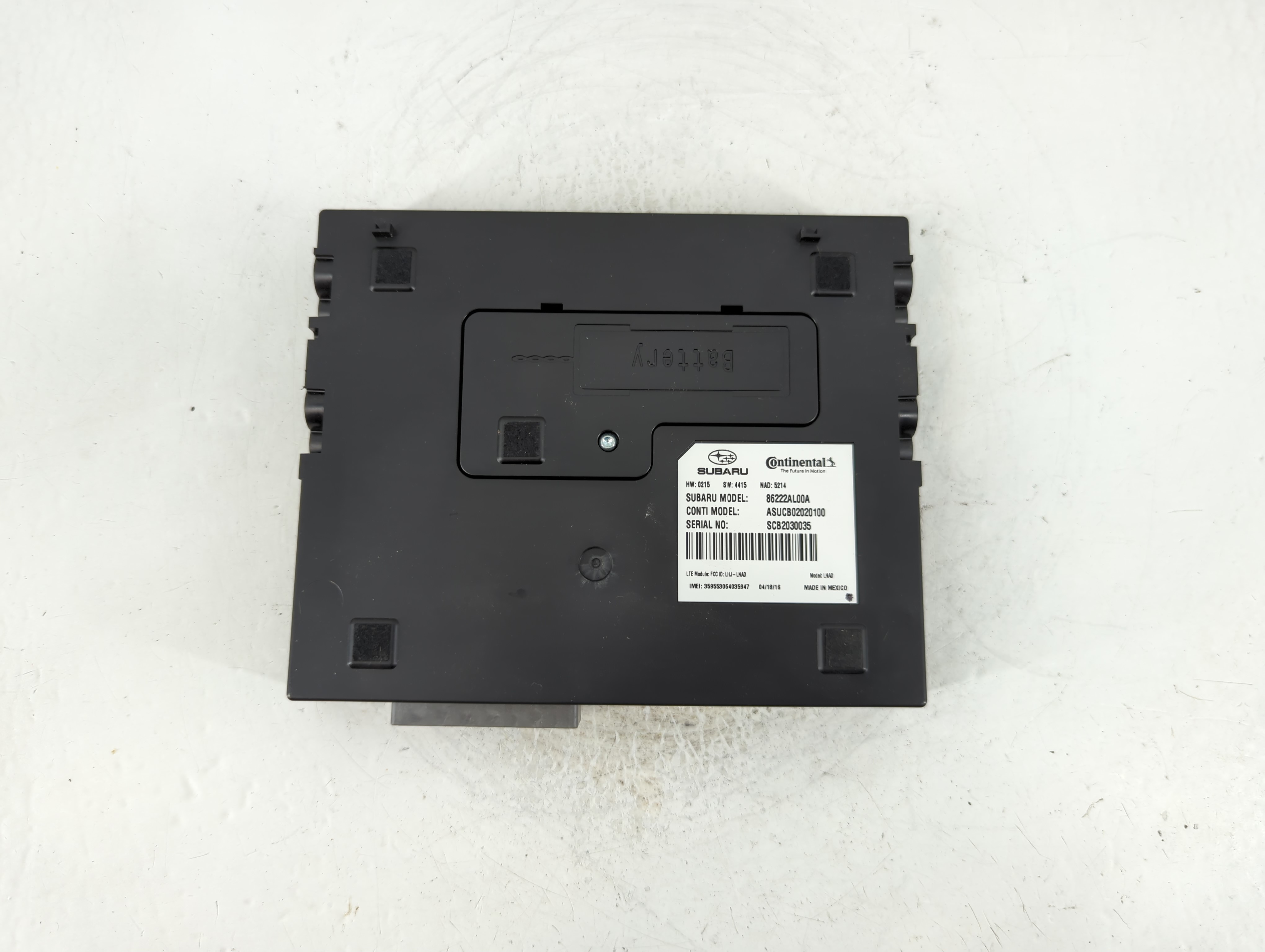 2019 Subaru Legacy Bluetooth Phone Communication Control Module Ccm Oem 899884 - Oemusedautoparts1.com