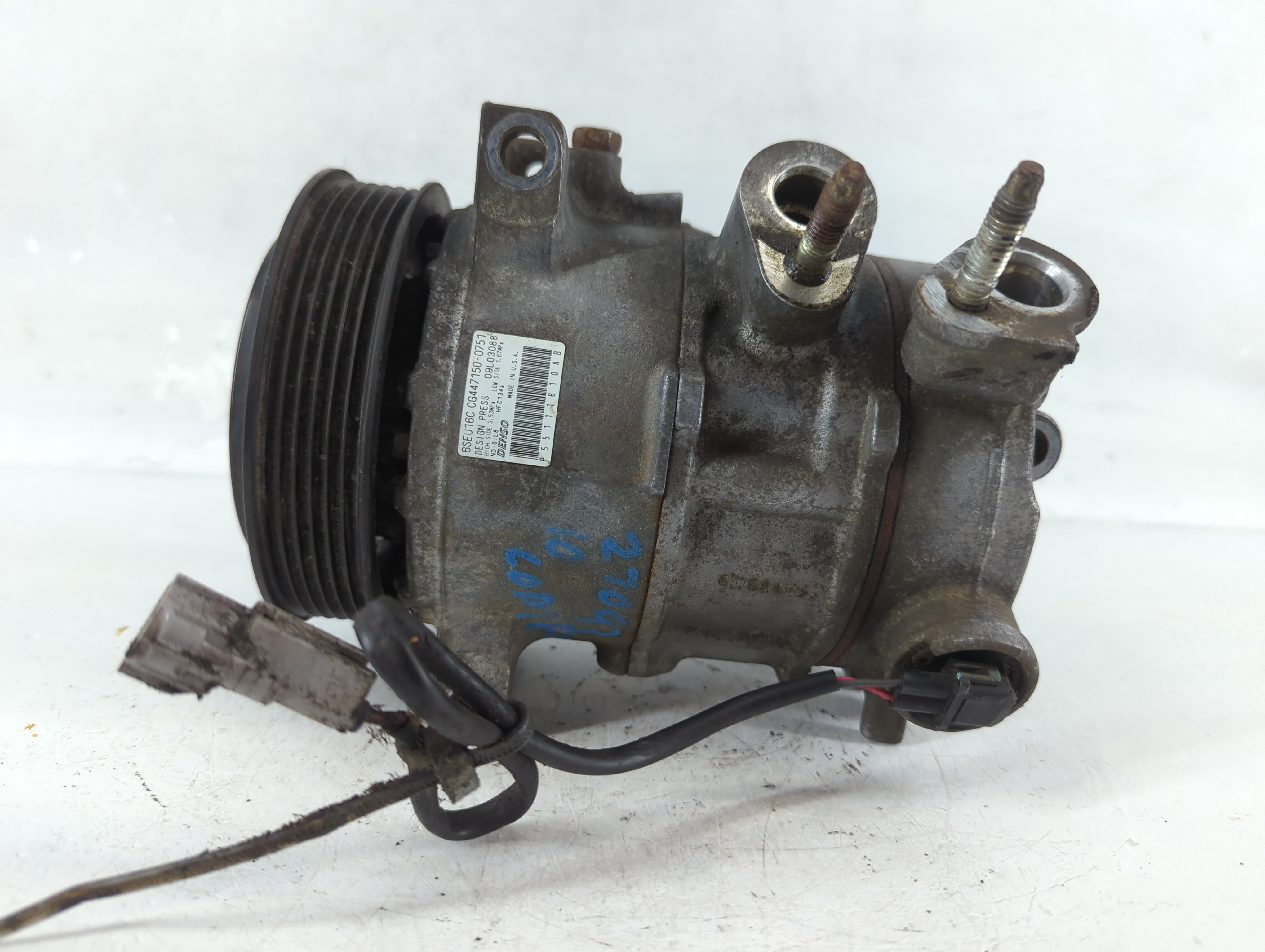 2009-2010 Jeep Compass Air Conditioning A/c Ac Compressor Oem 900099 - Oemusedautoparts1.com