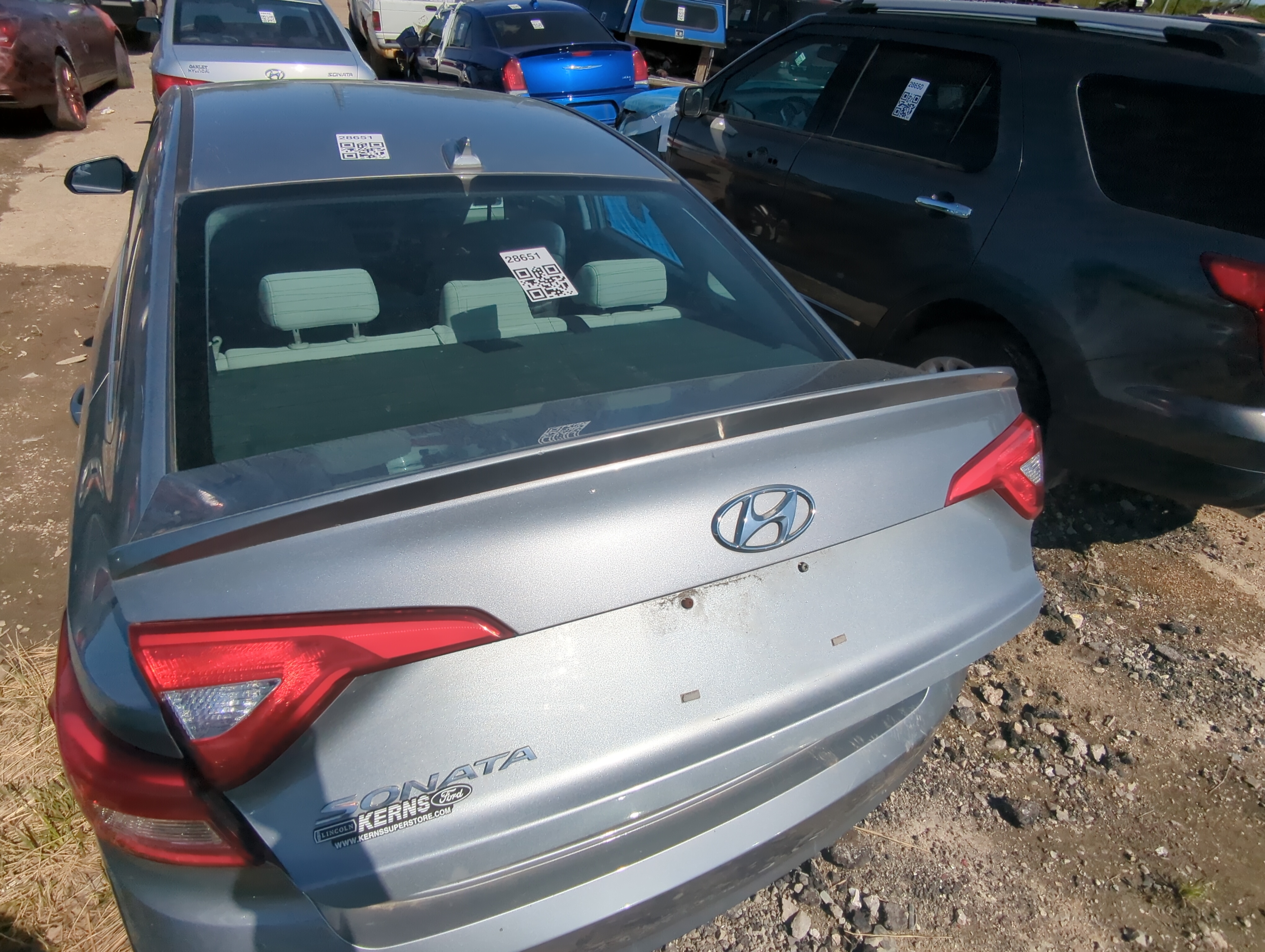 2015-2017 Hyundai Sonata Trunk/decklid/hatch/tailgate Oem 905679 - Oemusedautoparts1.com