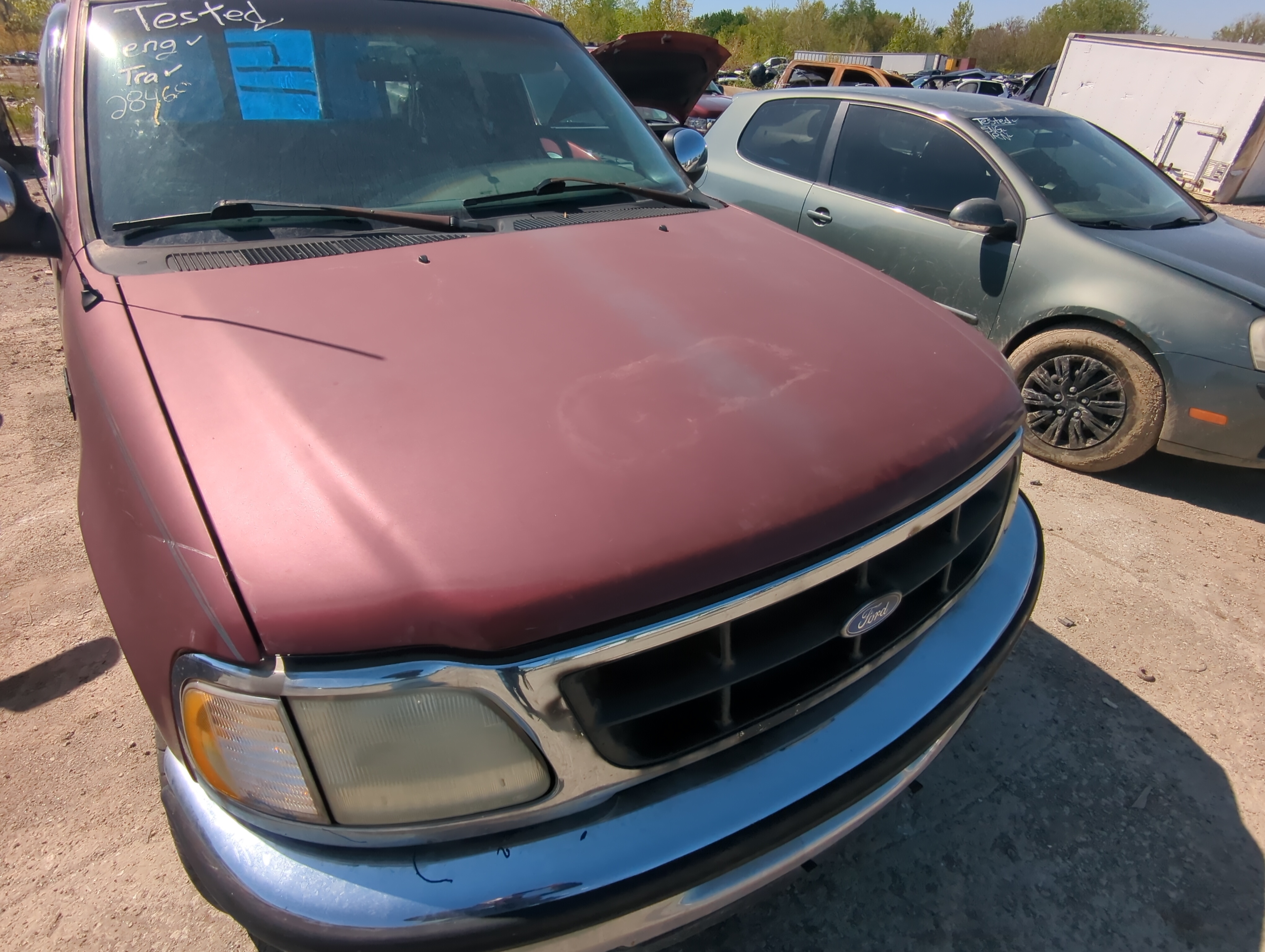 1997-1998 Ford F-150 Hood Oem 906134 - Oemusedautoparts1.com