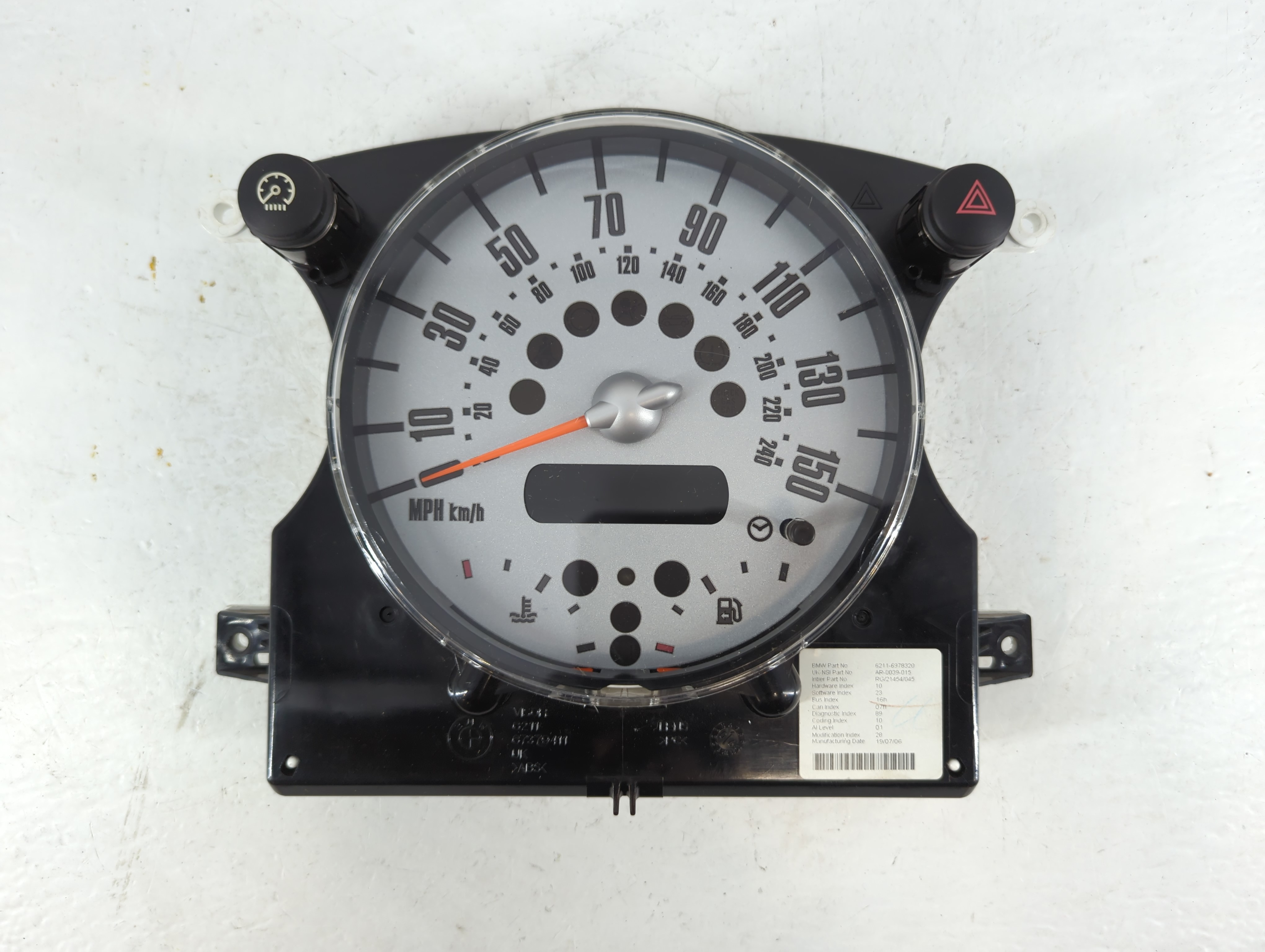 2006 Mini Cooper Speedometer Instrument Cluster Gauges 6211-6978320 906505 - Oemusedautoparts1.com