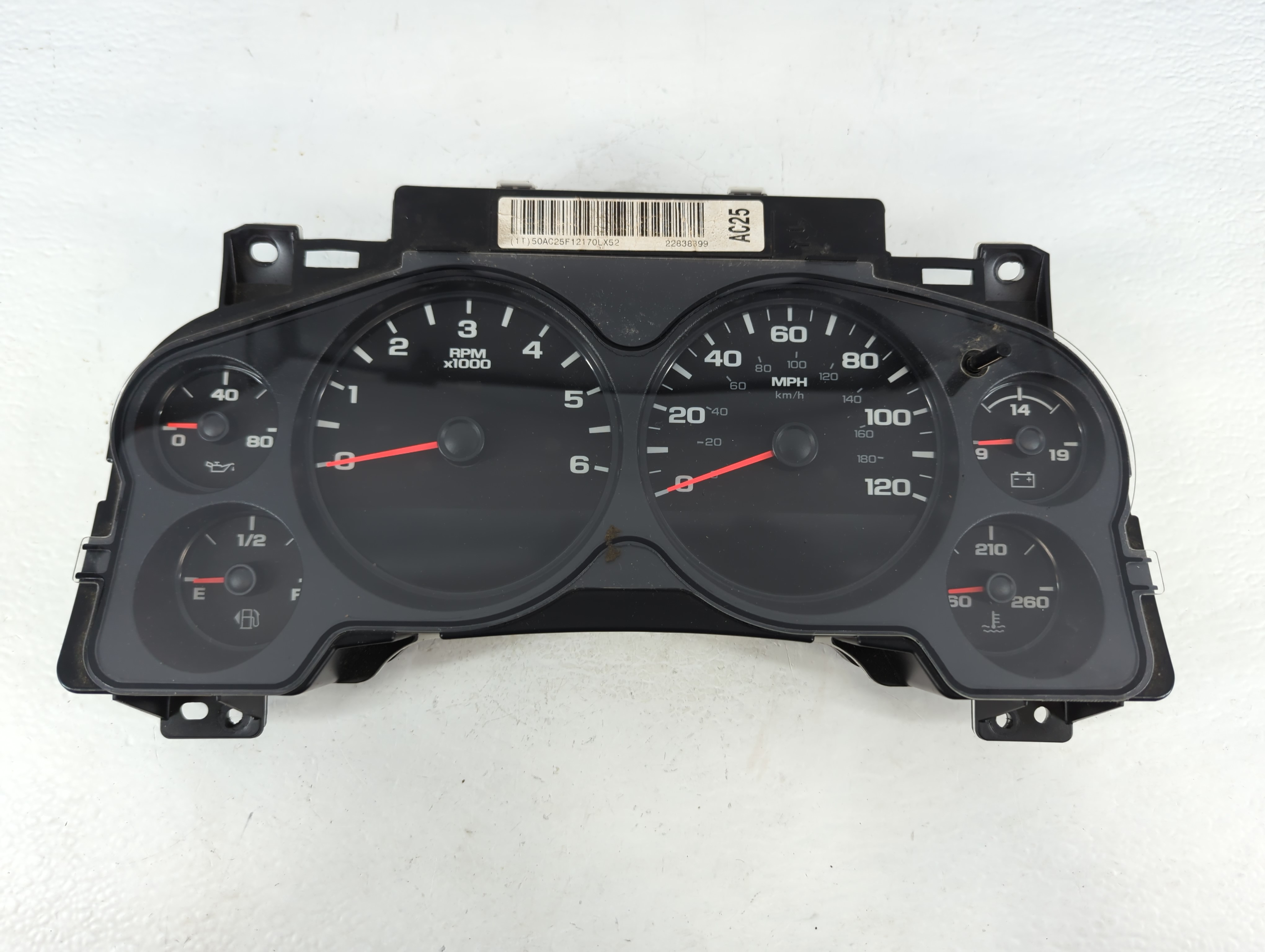 Picture of 2008-2013 Chevrolet Silverado 1500 Speedometer Instrument Cluster Gauges 906875