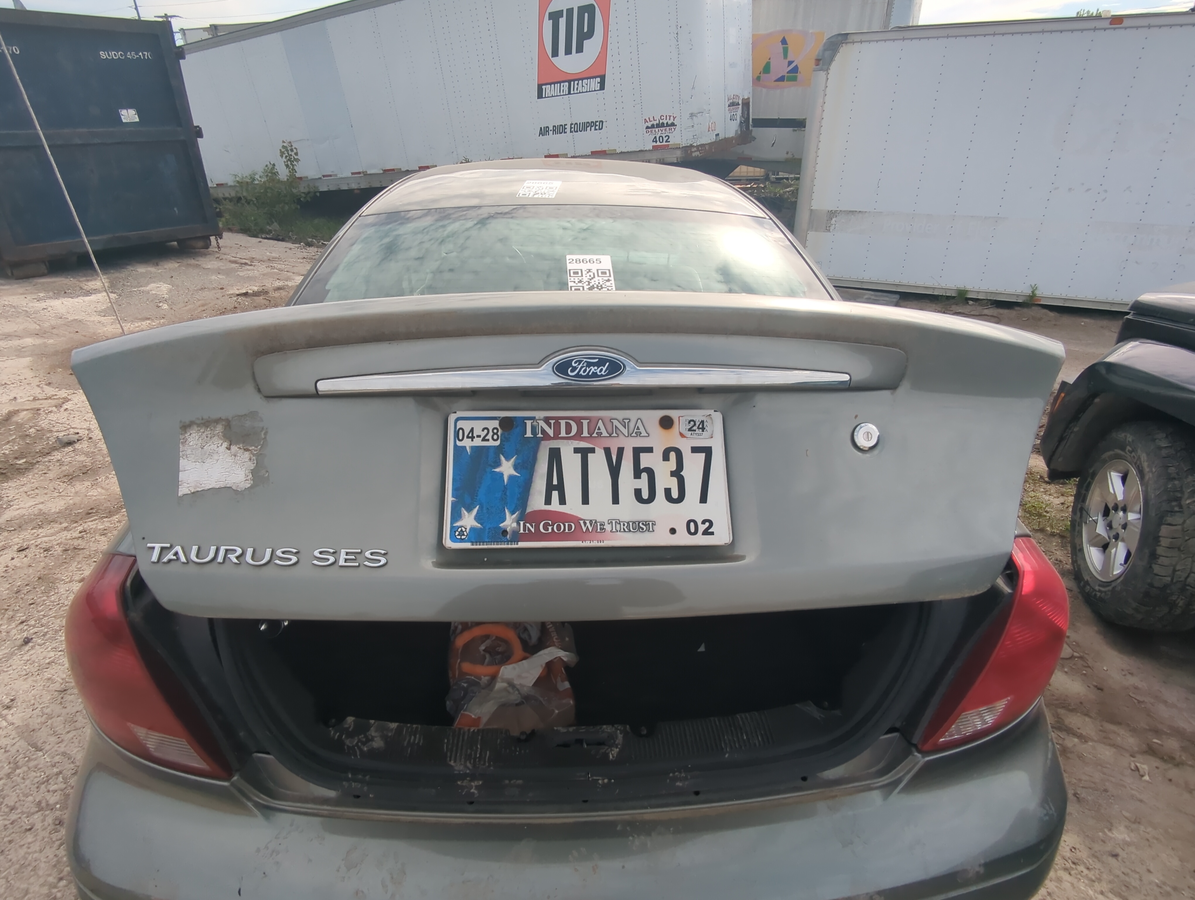 2000-2007 Ford Taurus Trunk/decklid/hatch/tailgate Oem 907196 - Oemusedautoparts1.com
