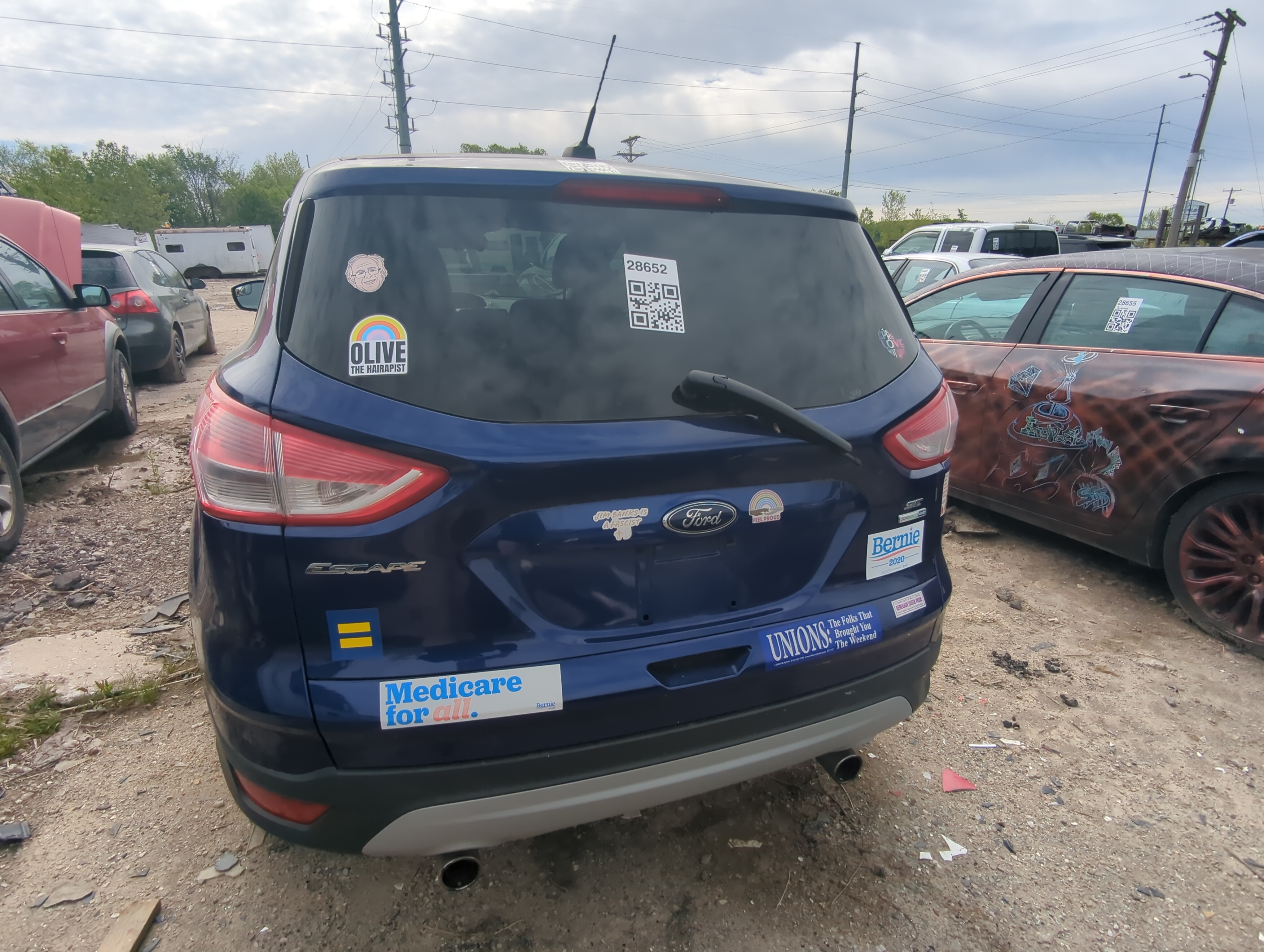 2013-2013 Ford Escape Trunk/decklid/hatch/tailgate Oem 907409 - Oemusedautoparts1.com