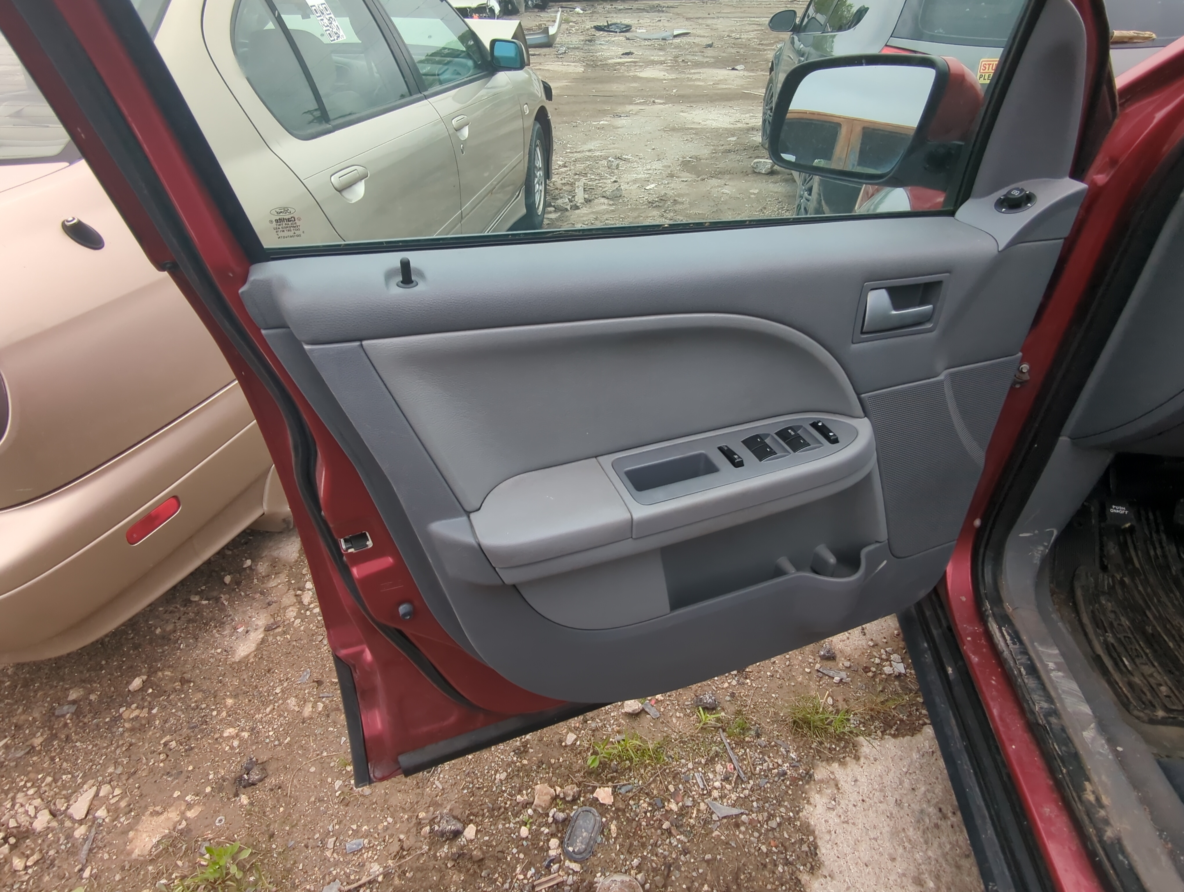 2006 Ford Freestyle Front Left Driver Interior Door Panel Trim 909855 - Oemusedautoparts1.com