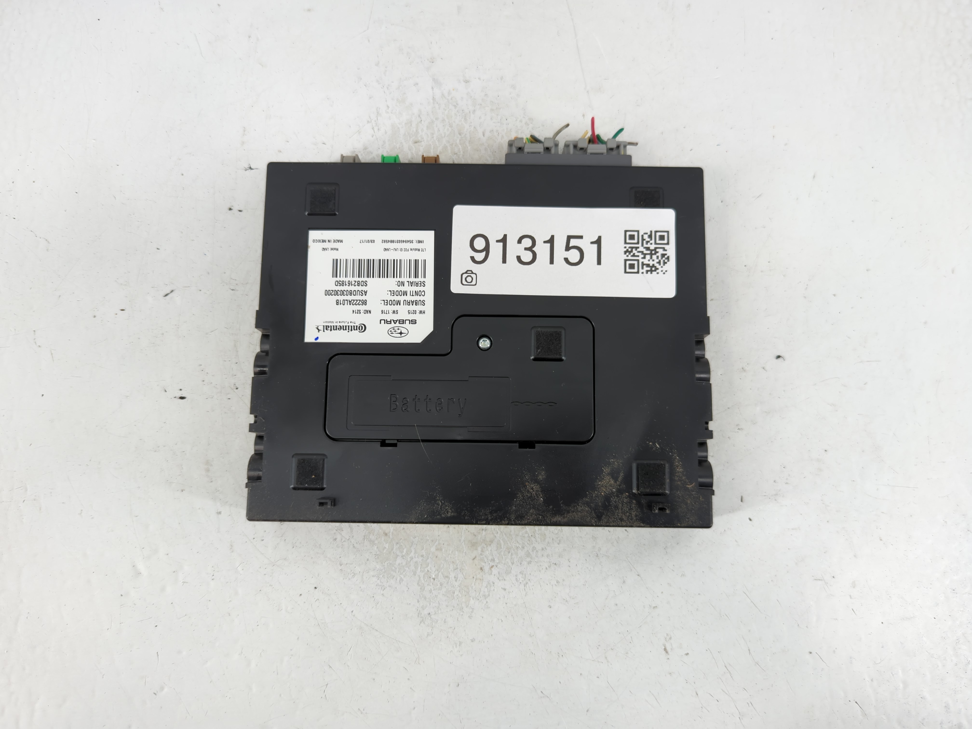 Picture of 2016-2018 Subaru Legacy Telematics Control Module 86222al01b 913151
