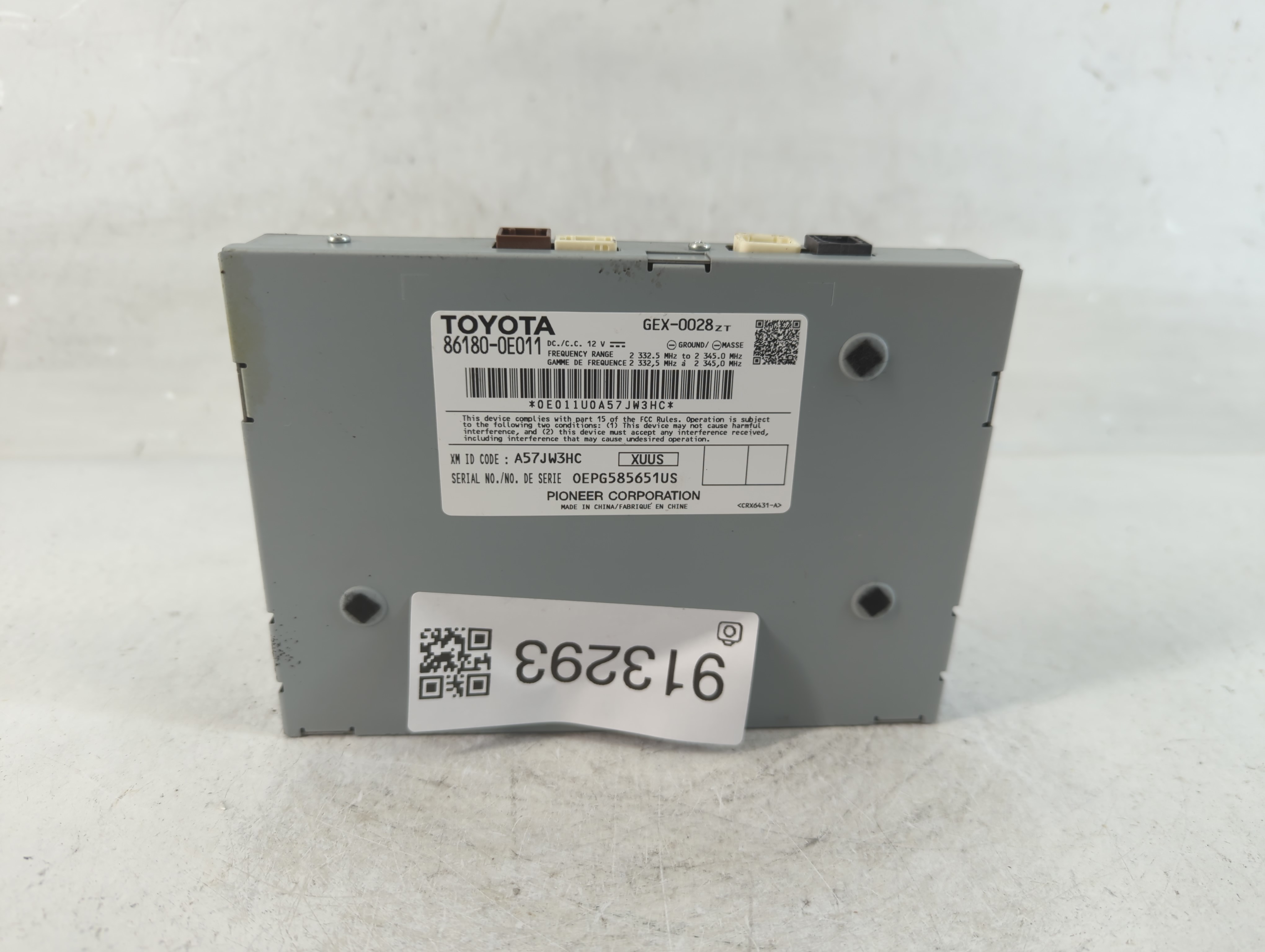 2012-2015 Toyota Camry Am Fm Cd Player Radio Receiver 913293 - Oemusedautoparts1.com
