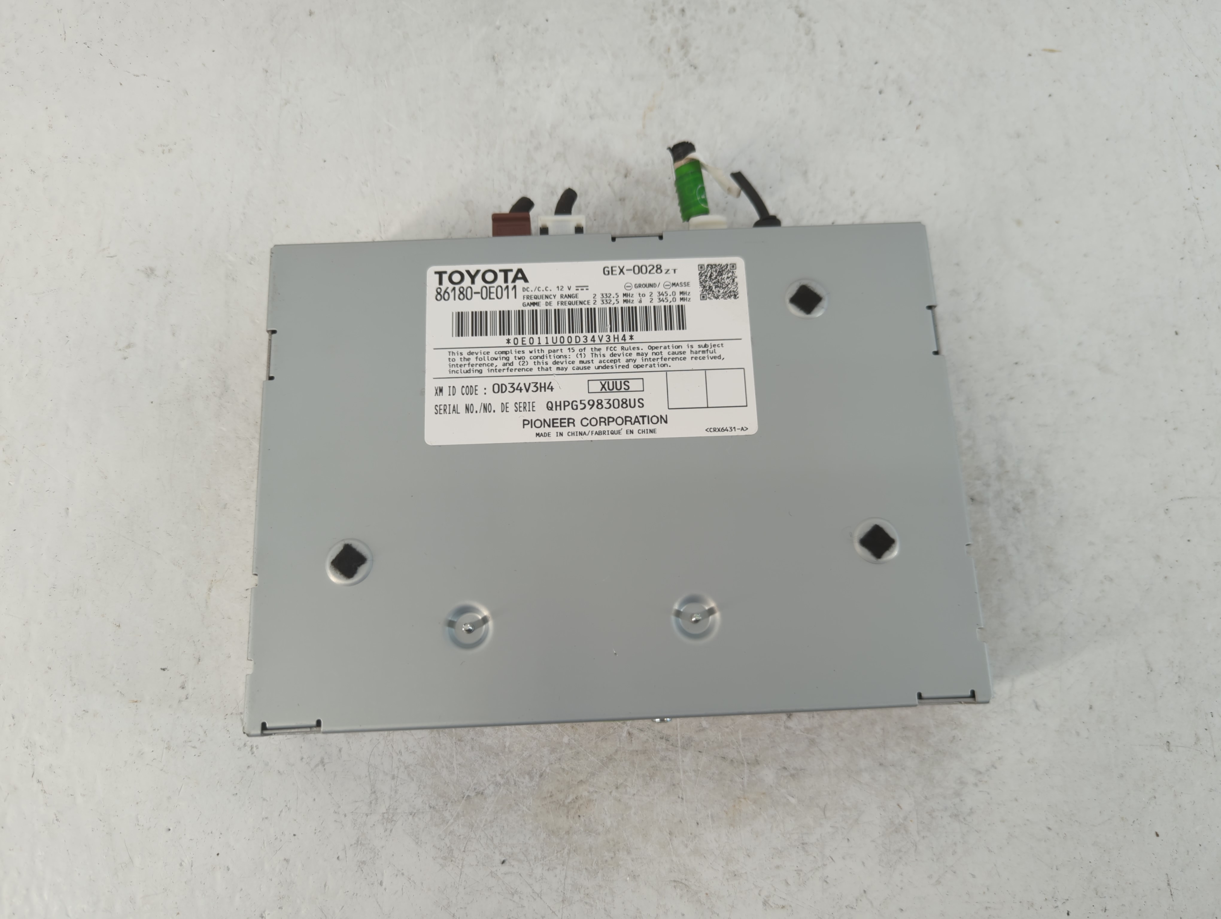 2014-2019 Toyota Highlander Am Fm Cd Player Radio Receiver 913328 - Oemusedautoparts1.com
