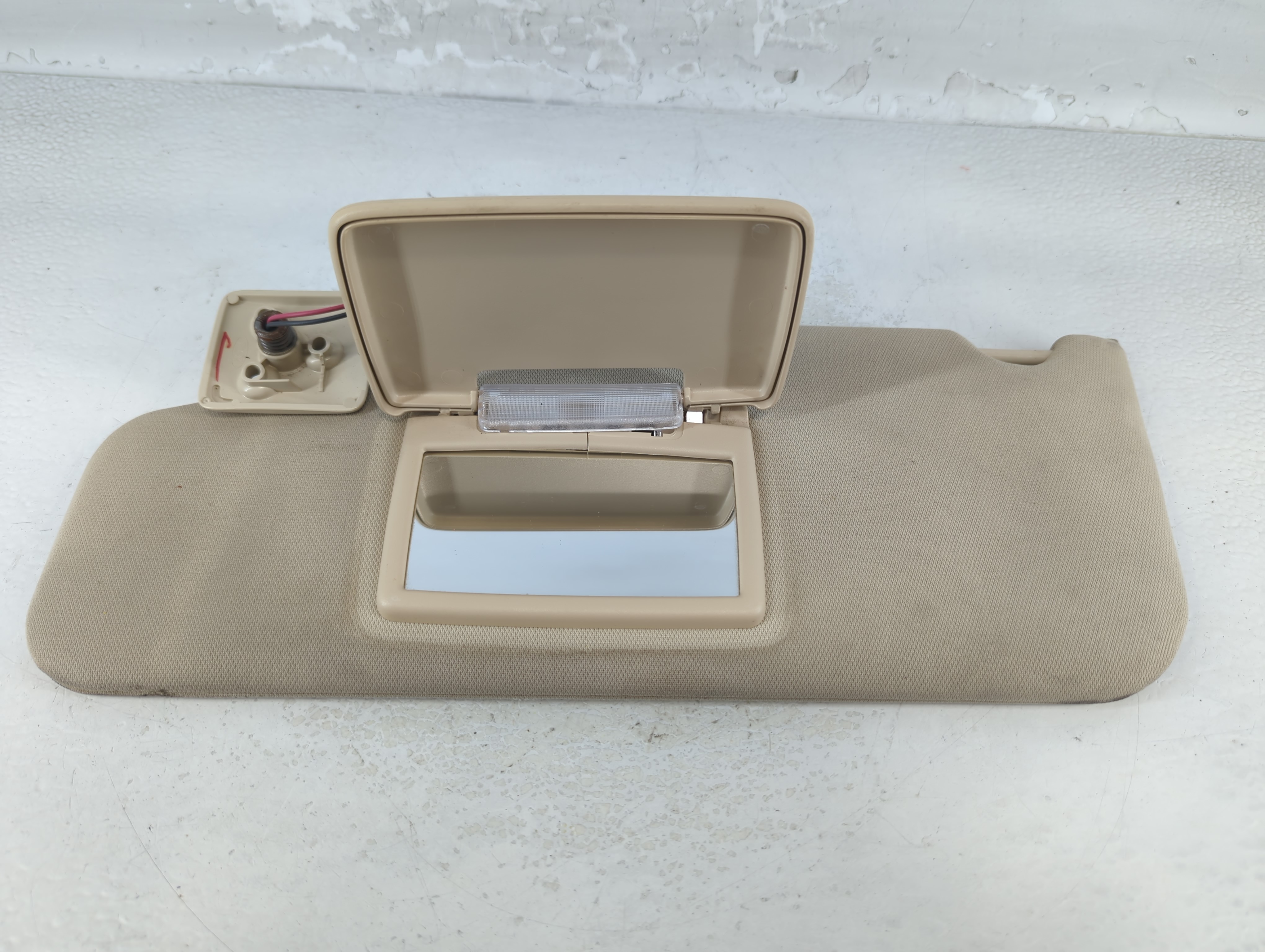 2007-2010 Lincoln Mkx Driver Sun Visor Mirror Left Sunvisor Greige 914592 - Oemusedautoparts1.com