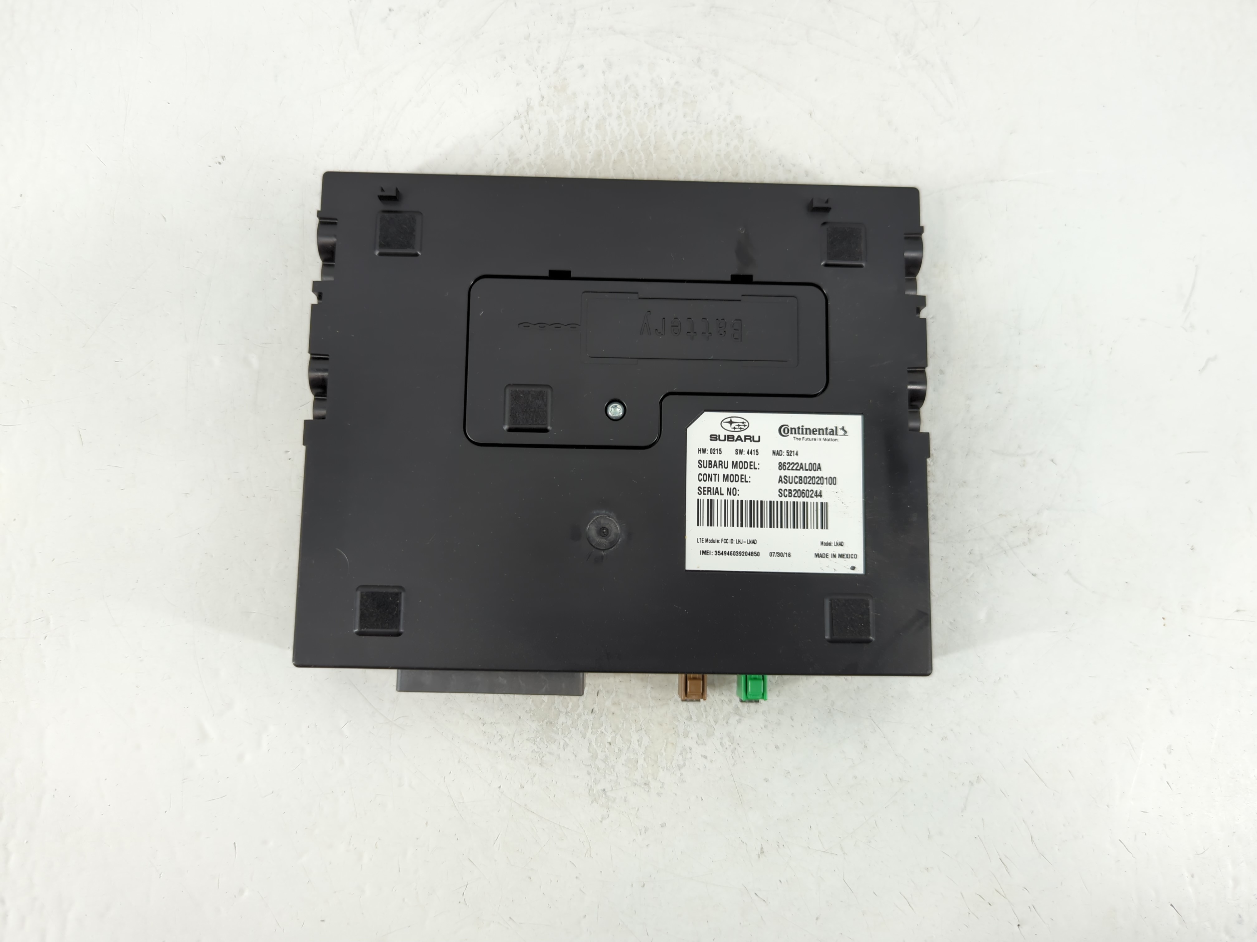 Picture of 2016-2018 Subaru Legacy Telematics Control Module 86222al00a 915829