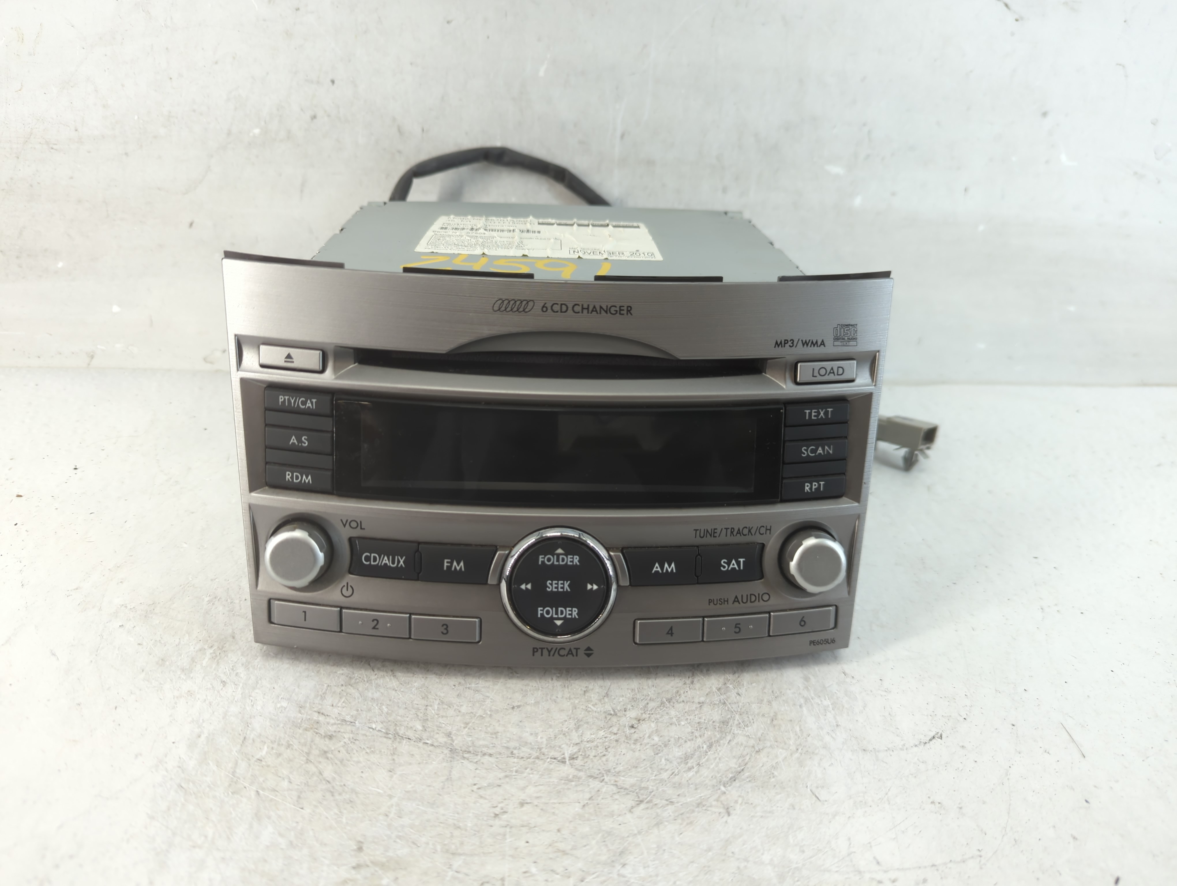 2010-2012 Subaru Legacy Am Fm Cd Player Radio Receiver 916369 - Oemusedautoparts1.com
