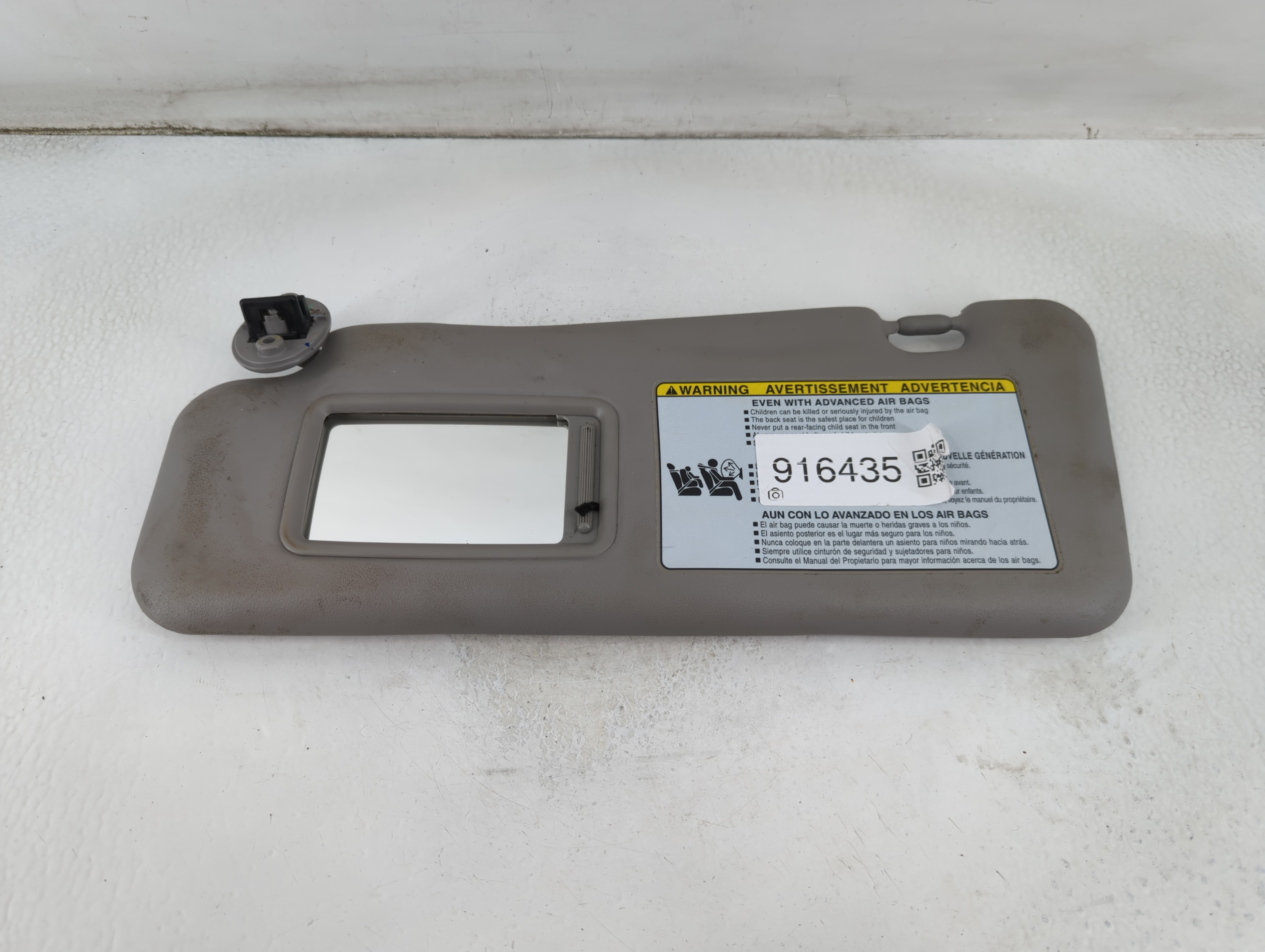 2002-2006 Toyota Camry Driver Sun Visor Mirror Left Sunvisor Grey 916435 - Oemusedautoparts1.com
