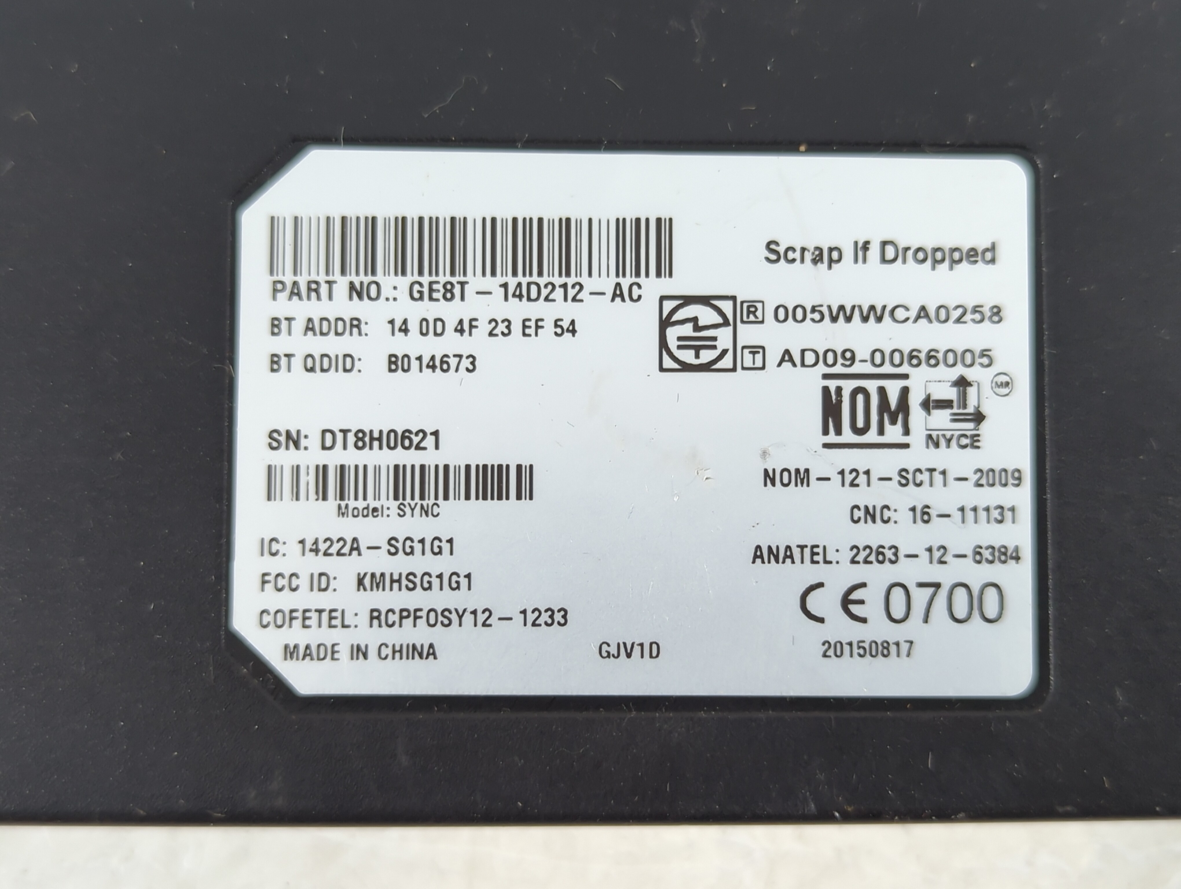 2007 Ford Fiesta Engine Control Computer Ecu Pcm Ecm Pcu Oem 918227 - Oemusedautoparts1.com