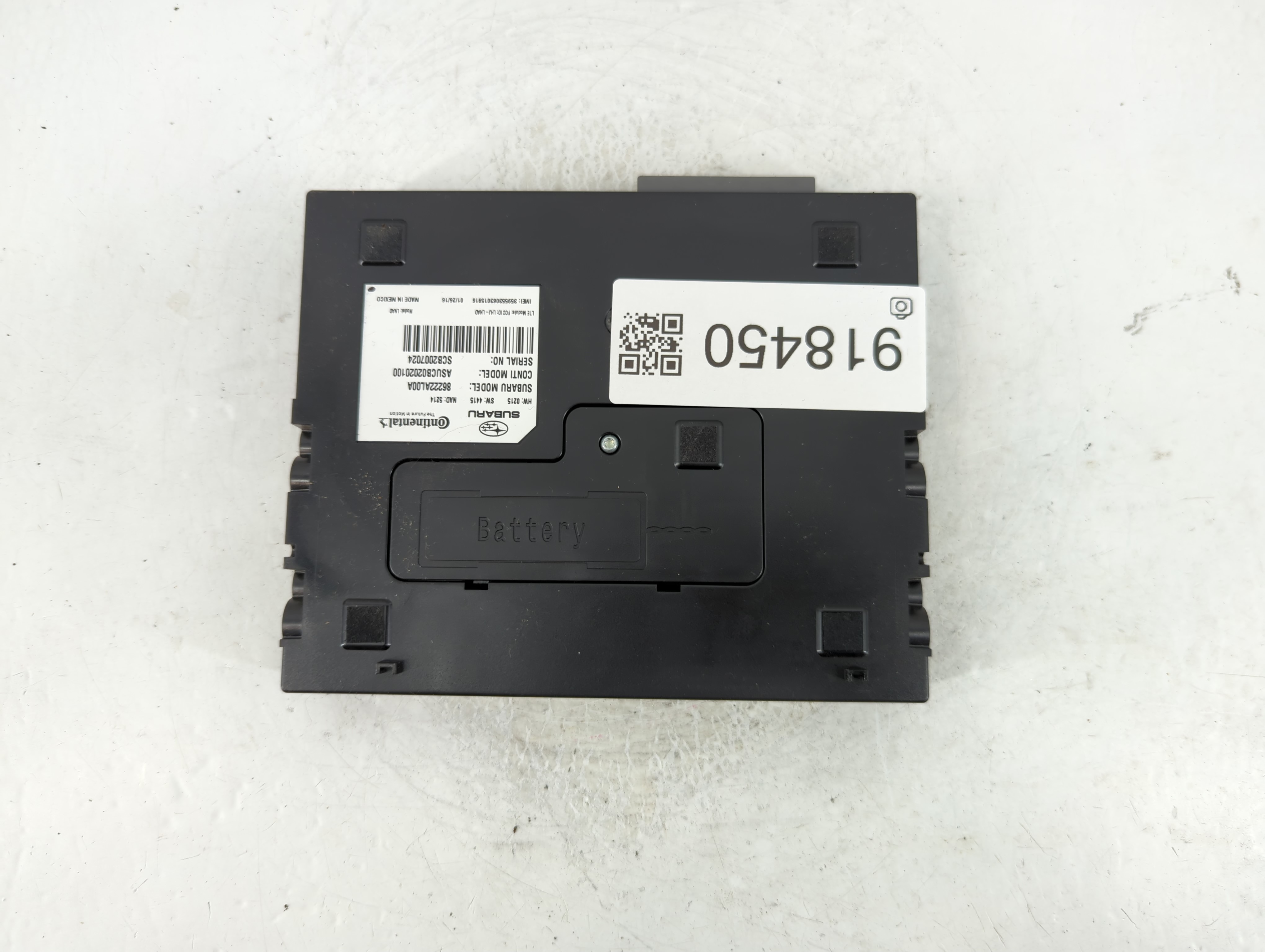 Picture of 2016 Subaru Legacy Bluetooth Phone Communication Control Module Ccm Oem 918450