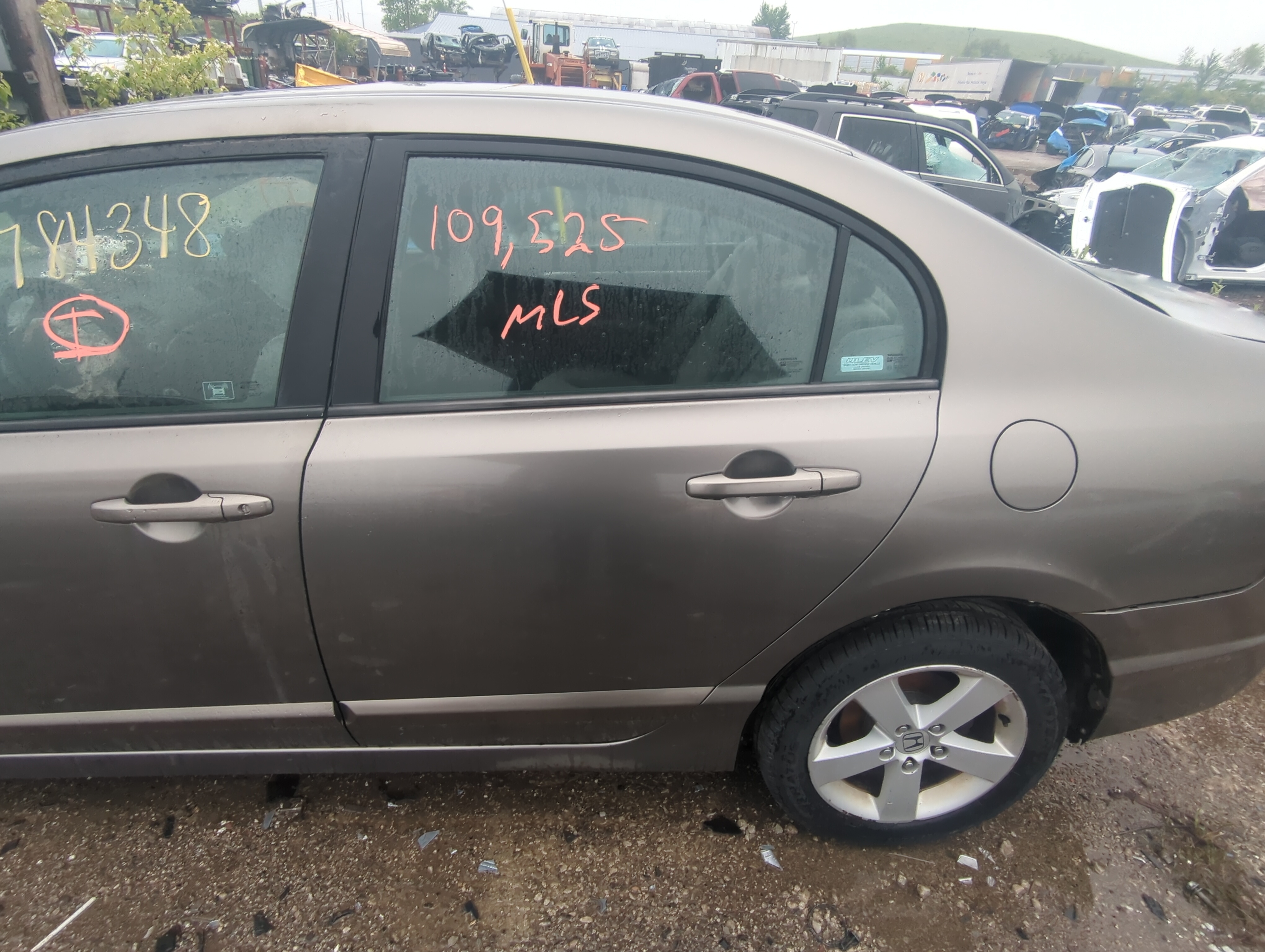 Picture of 2006-2011 Honda Civic Driver Rear Door Oem 919280