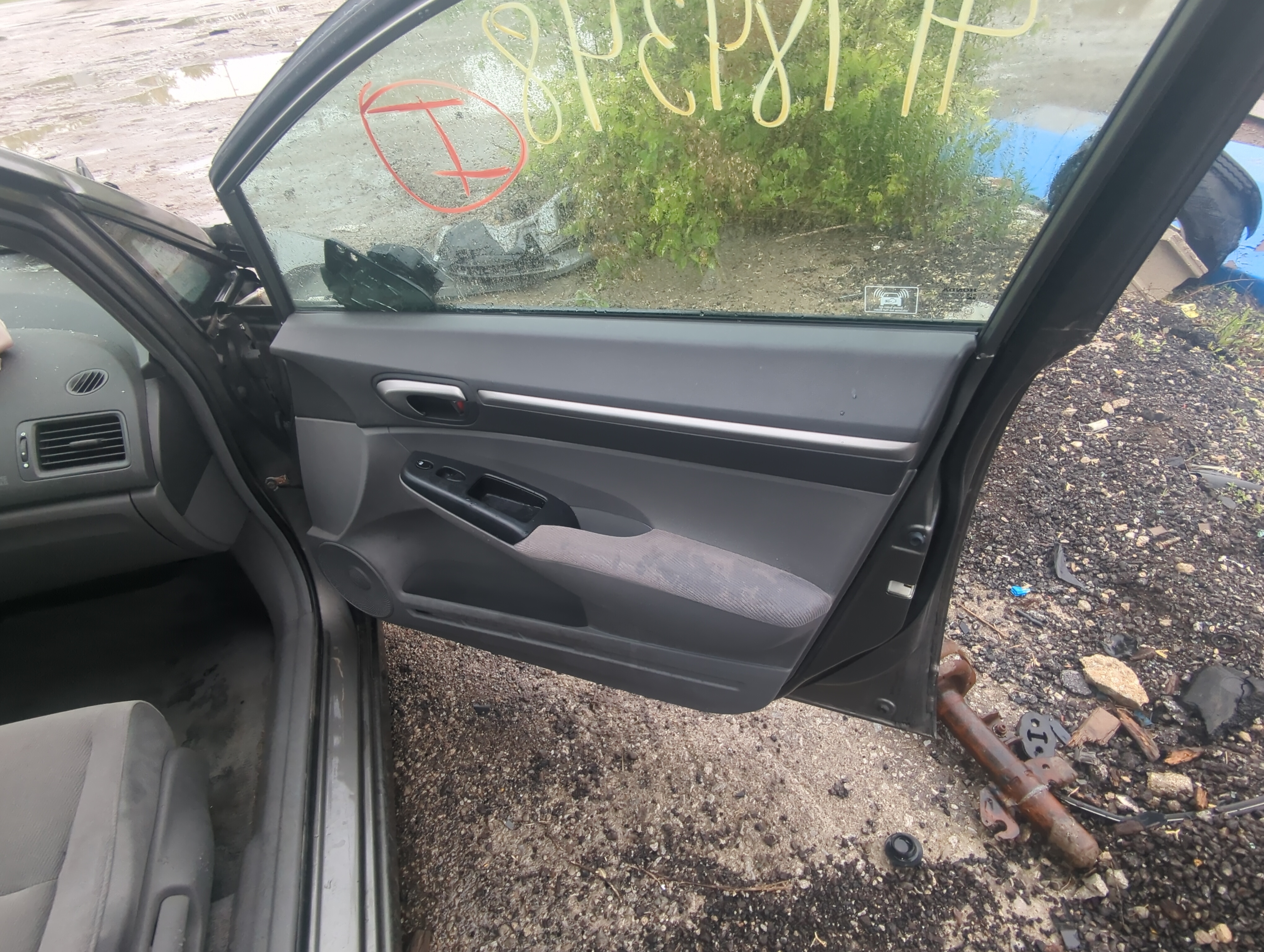 Picture of 2006 Honda Civic Front Right Passenger Interior Door Panel Trim 919286