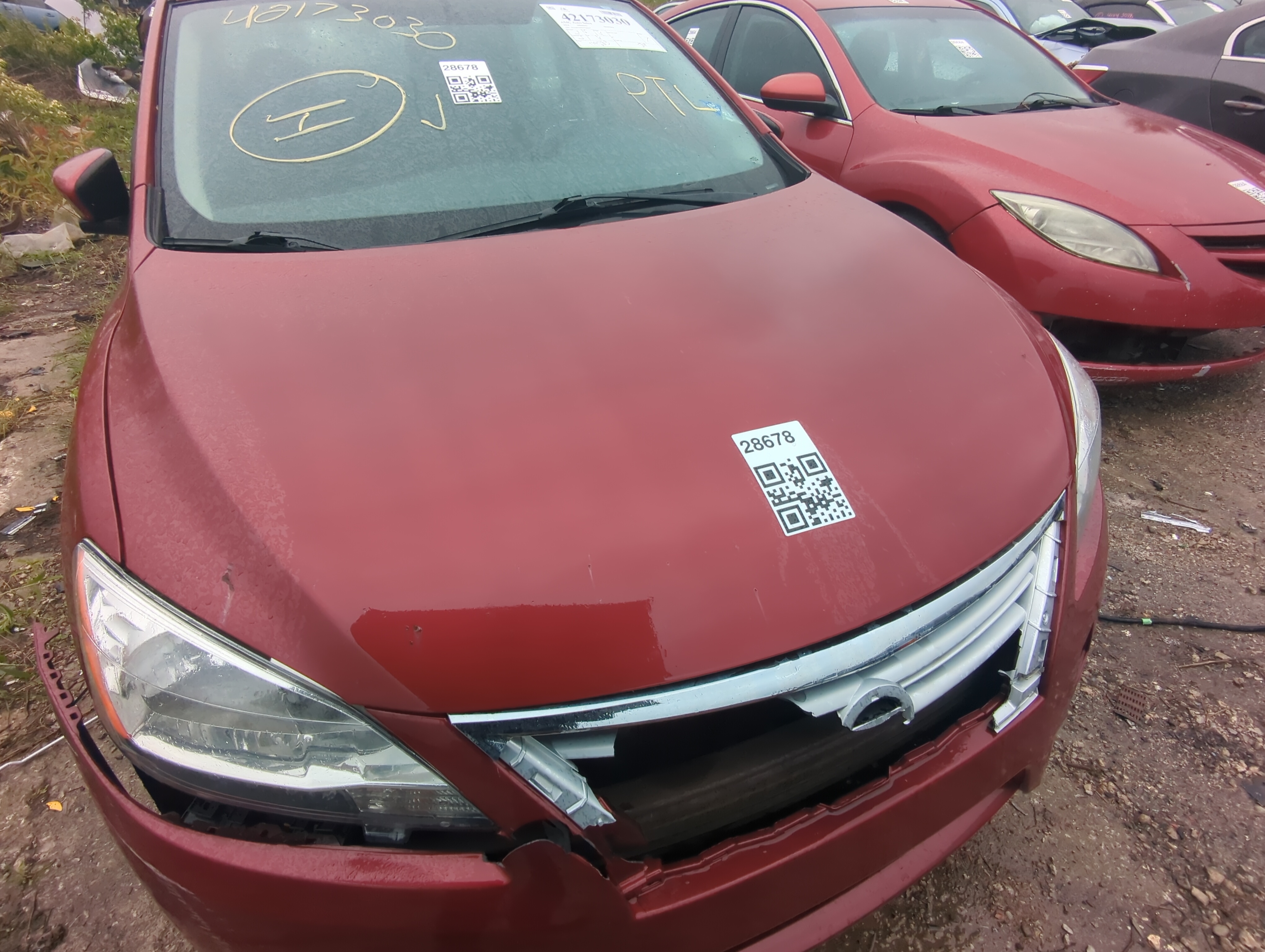 2013-2015 Nissan Sentra Hood Oem 920475 - Oemusedautoparts1.com