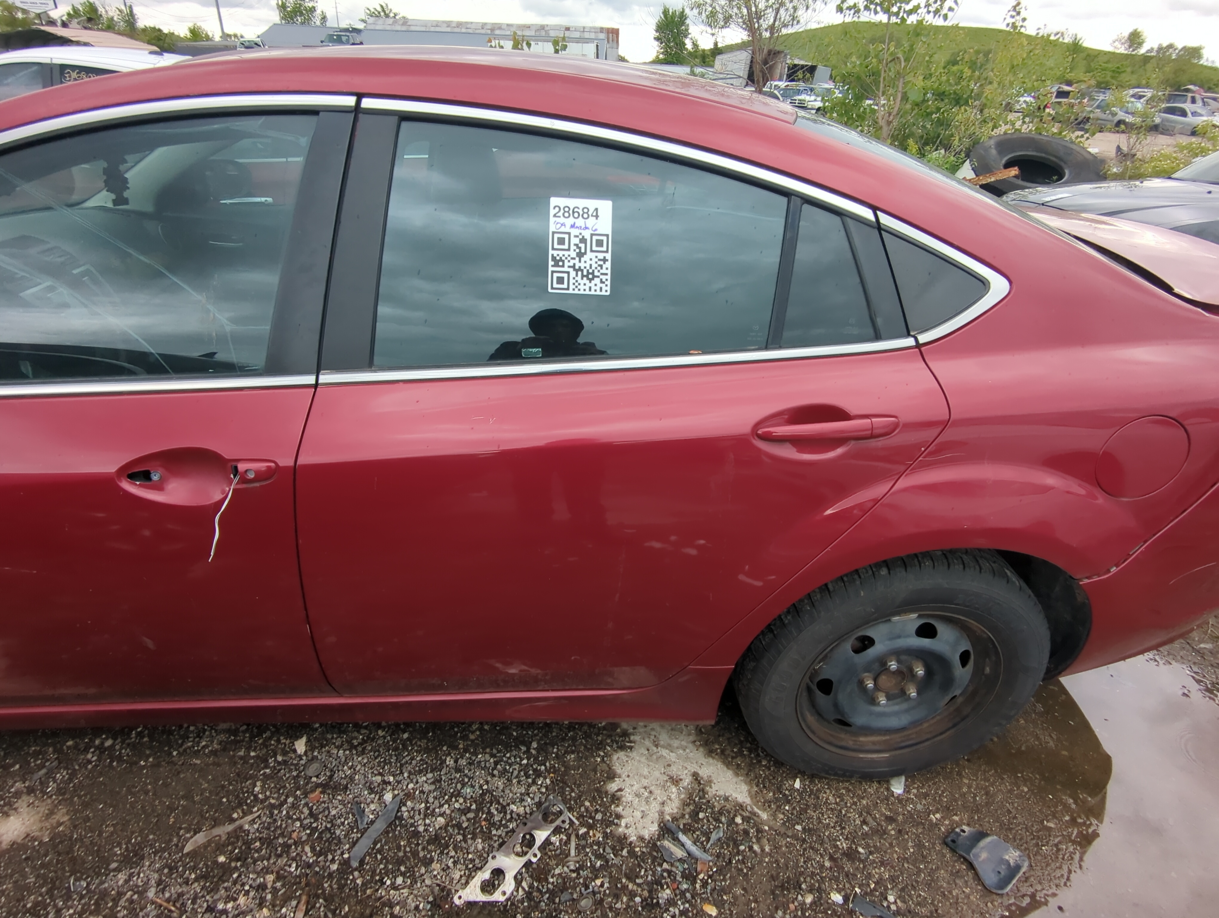 Picture of 2009-2013 Mazda 6 Driver Rear Door Oem 921156