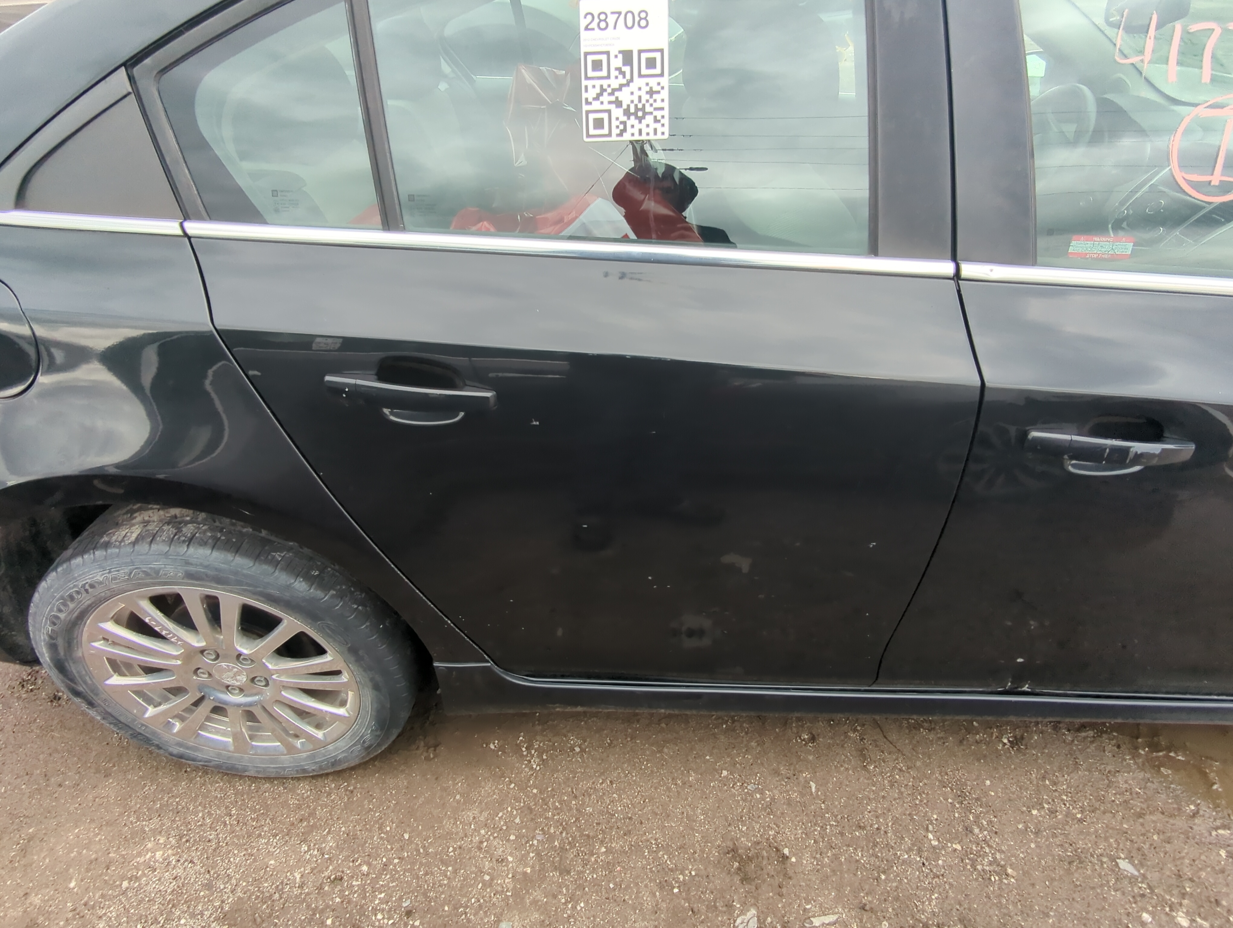 2011-2012 Chevrolet Cruze Passenger Rear Door Oem 921410 - Oemusedautoparts1.com