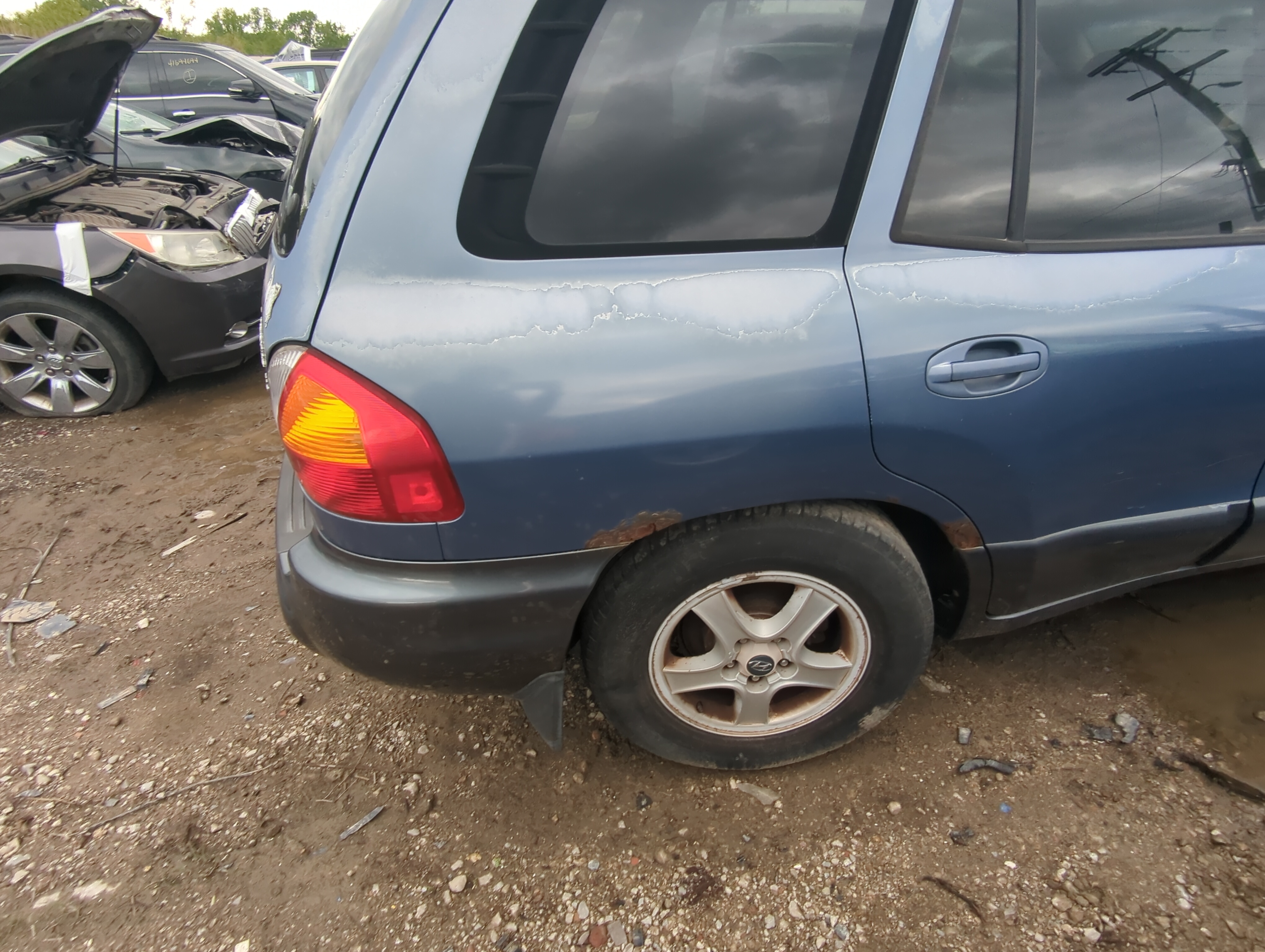 Picture of 2001-2006 Hyundai Santa Fe Passenger Rear Door Oem 922328