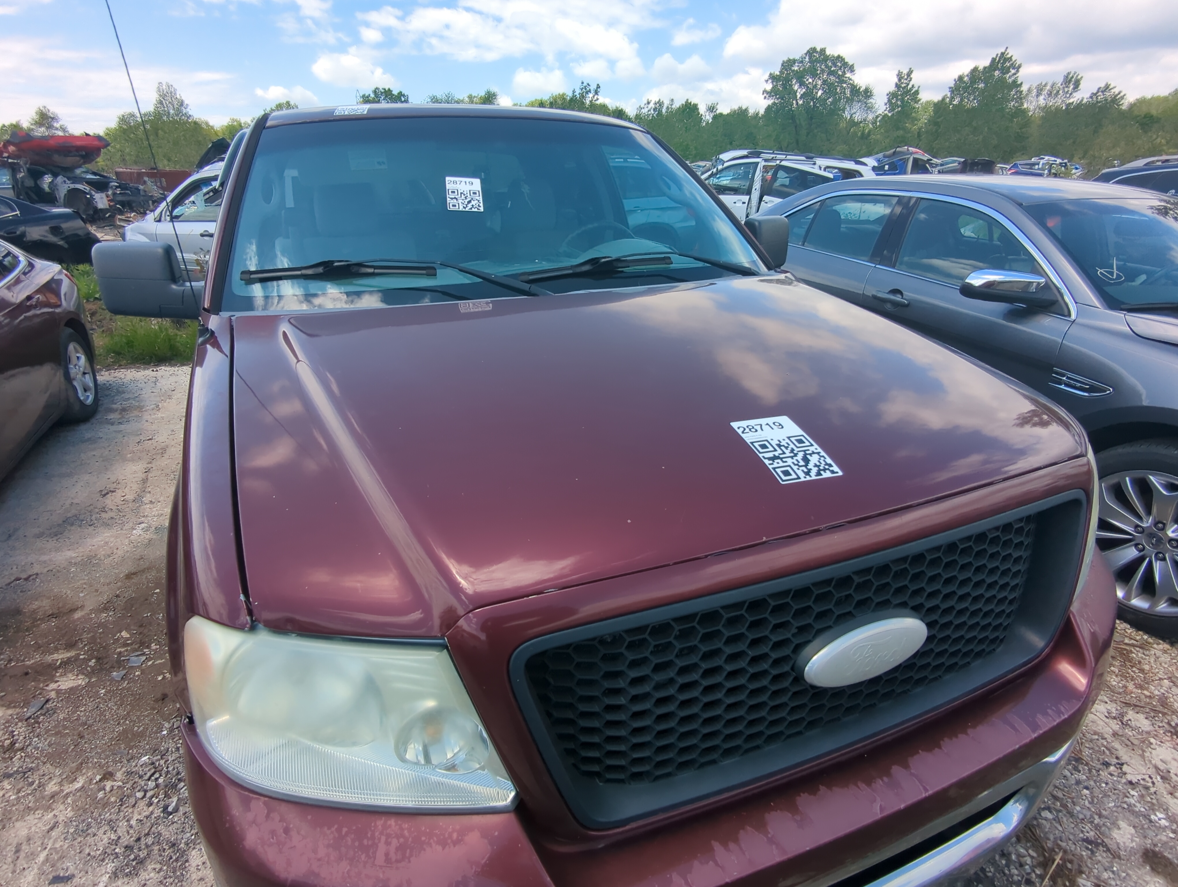 2004-2008 Ford F-150 Hood Oem 924208 - Oemusedautoparts1.com