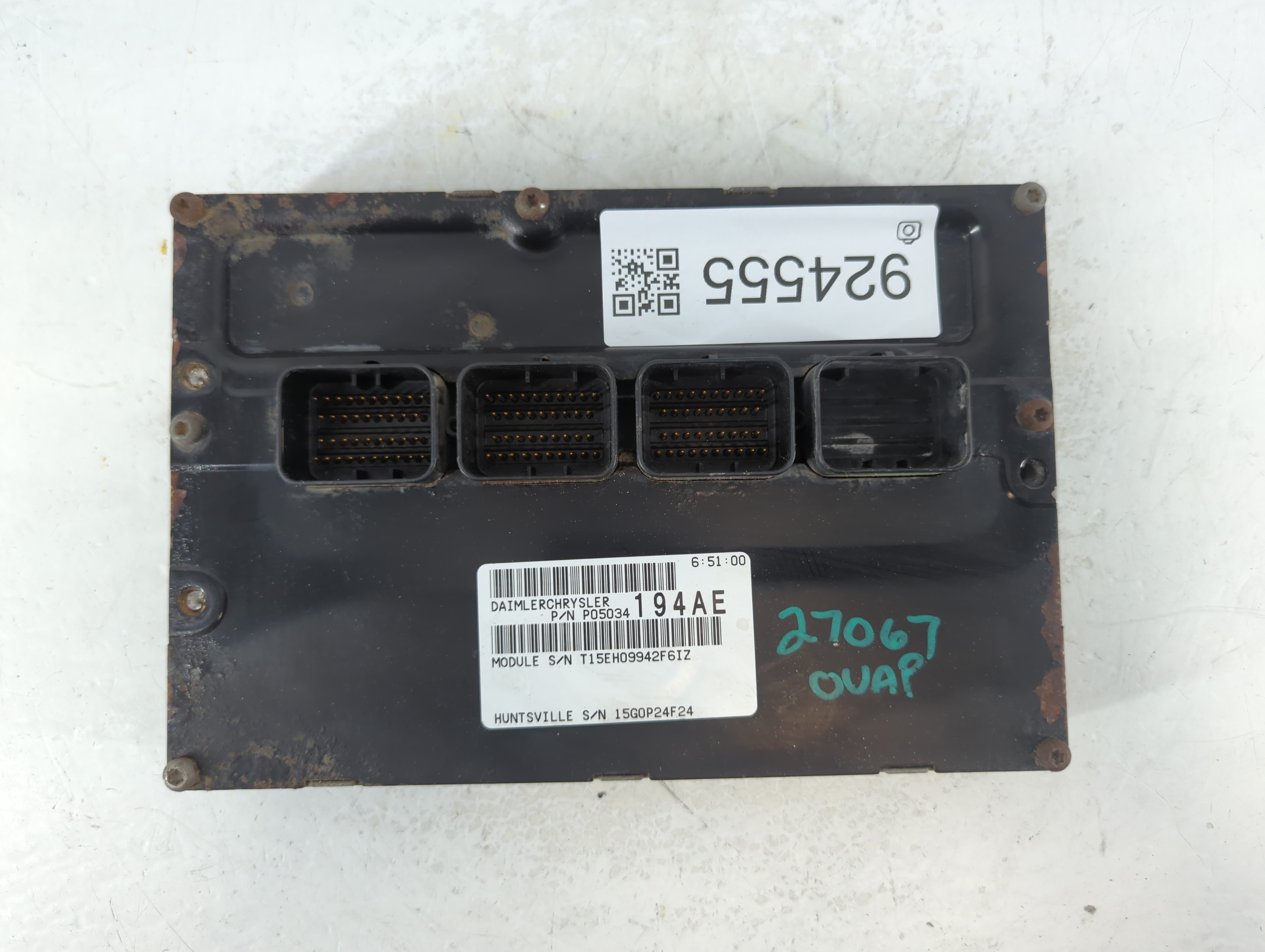 2004-2004 Dodge Neon Engine Control Computer Ecu Pcm Ecm Pcu Oem 924555 - Oemusedautoparts1.com