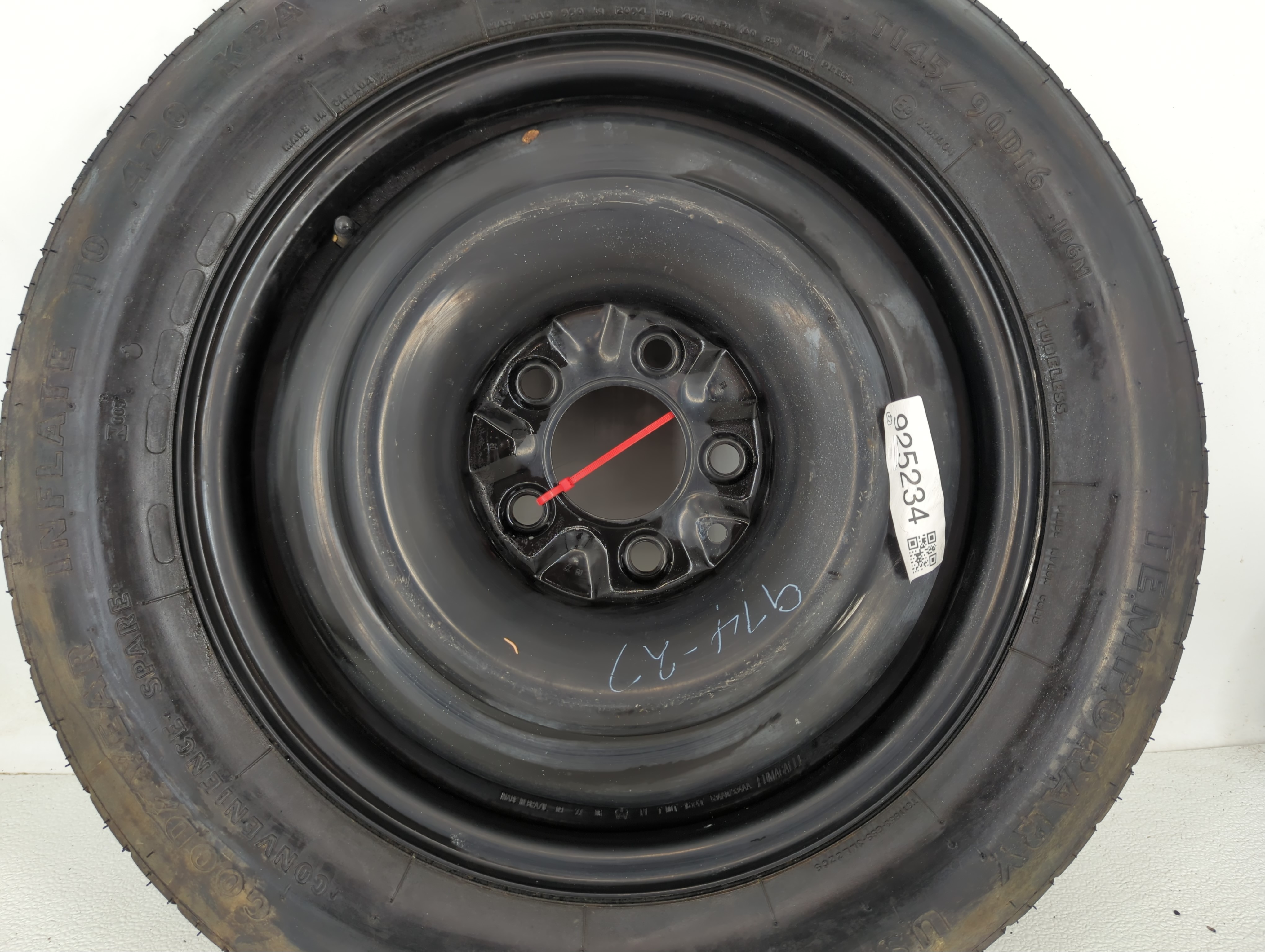 Dodge Caravan Spare Donut Tire Wheel Rim Oem 925234 - Oemusedautoparts1.com