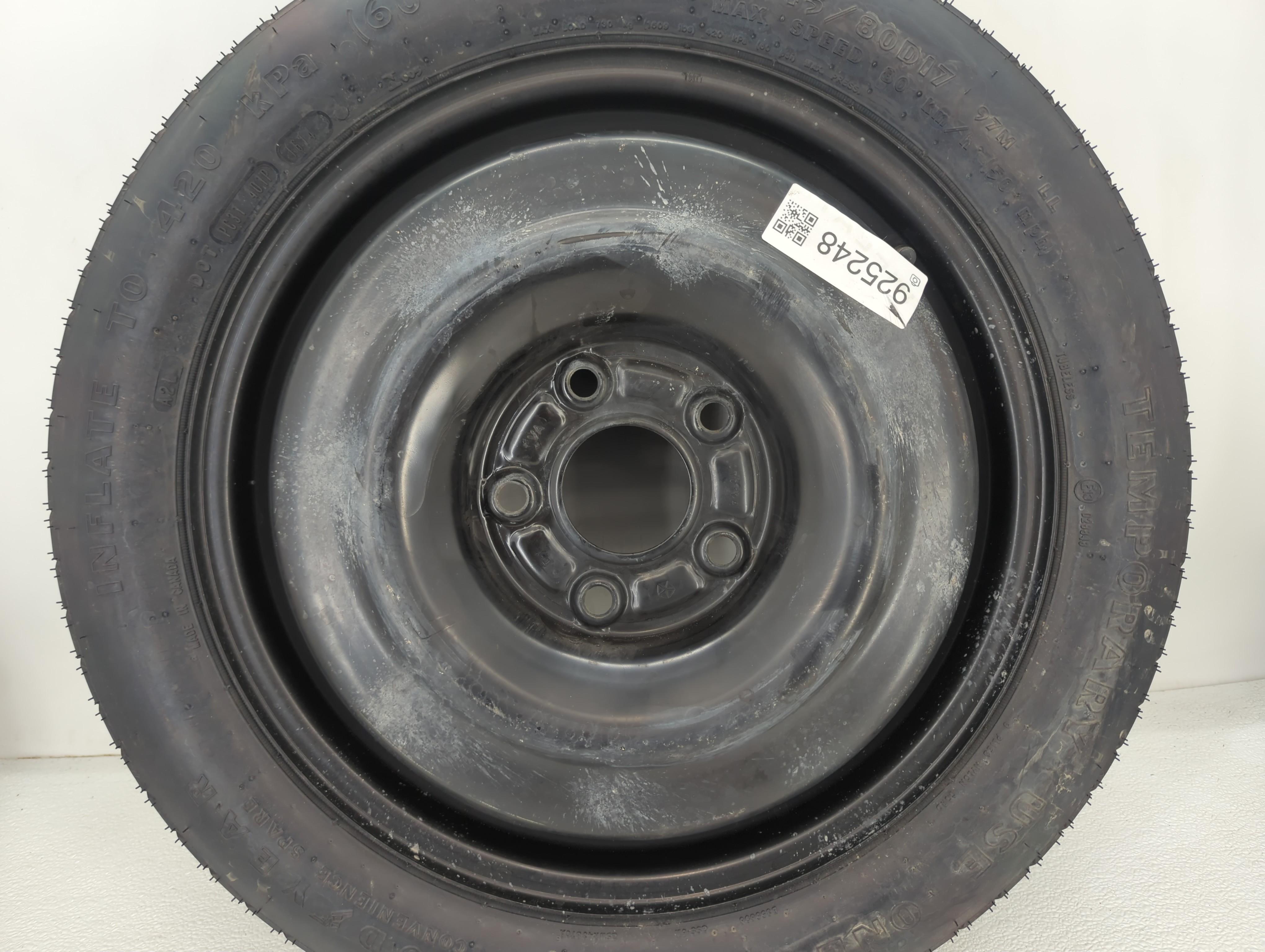 Picture of Dodge Caravan Spare Donut Tire Wheel Rim Oem 925248